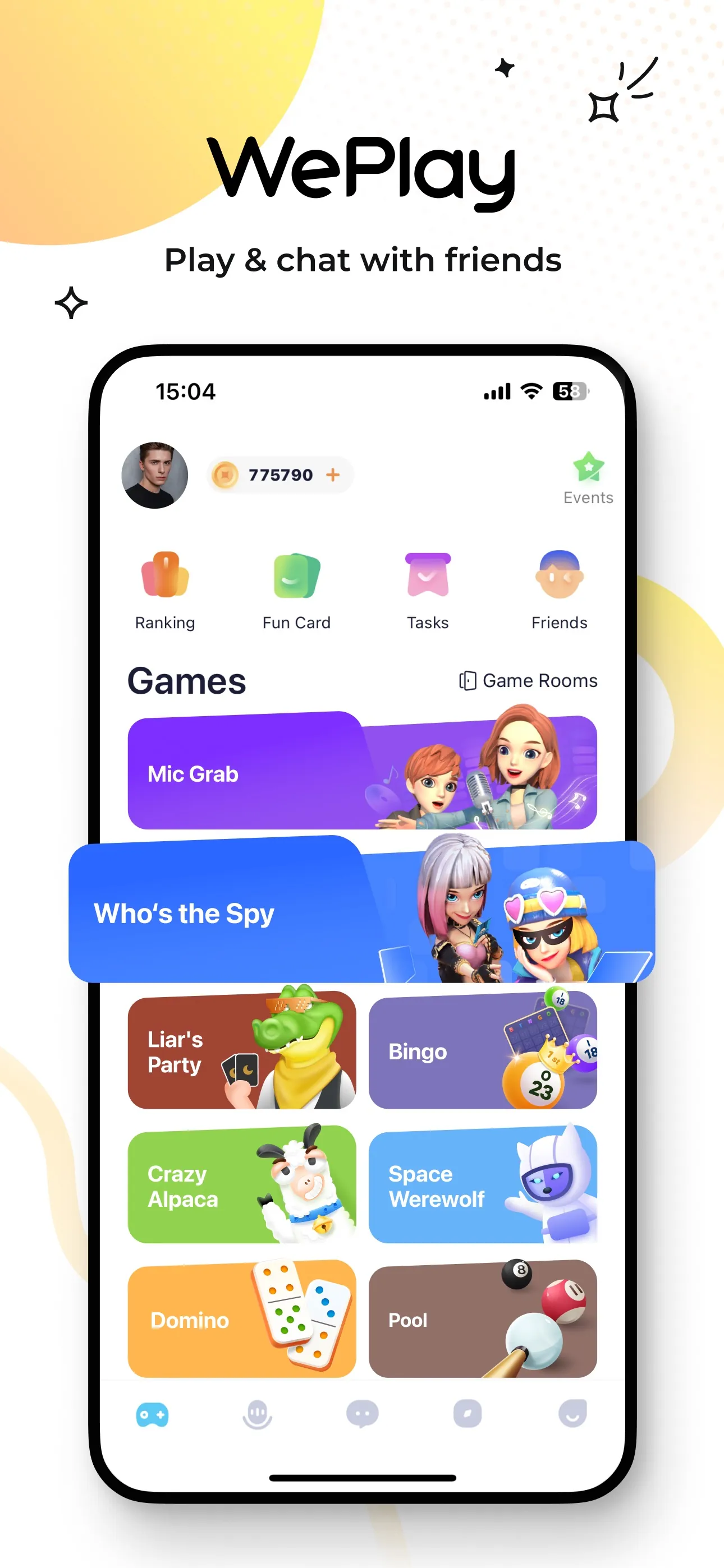 WePlay - Game and Party iphone screenshot 1