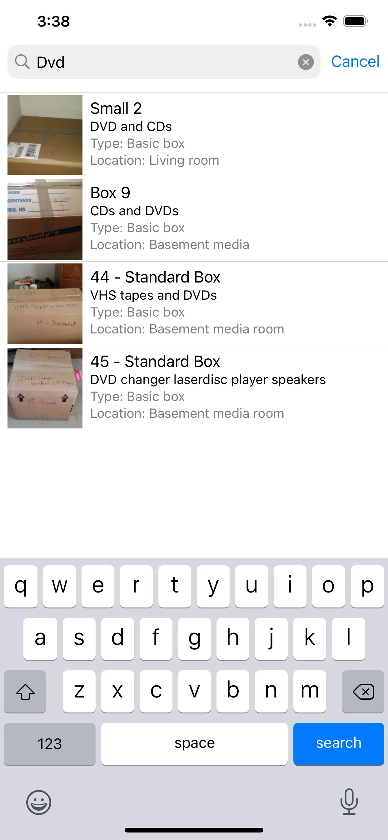 Moving Organizer Lite iphone screenshot 3