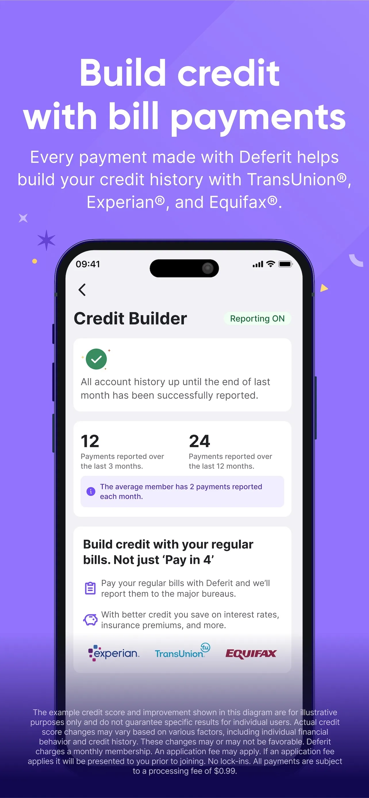 Deferit: Pay bills in 4 iphone screenshot 4