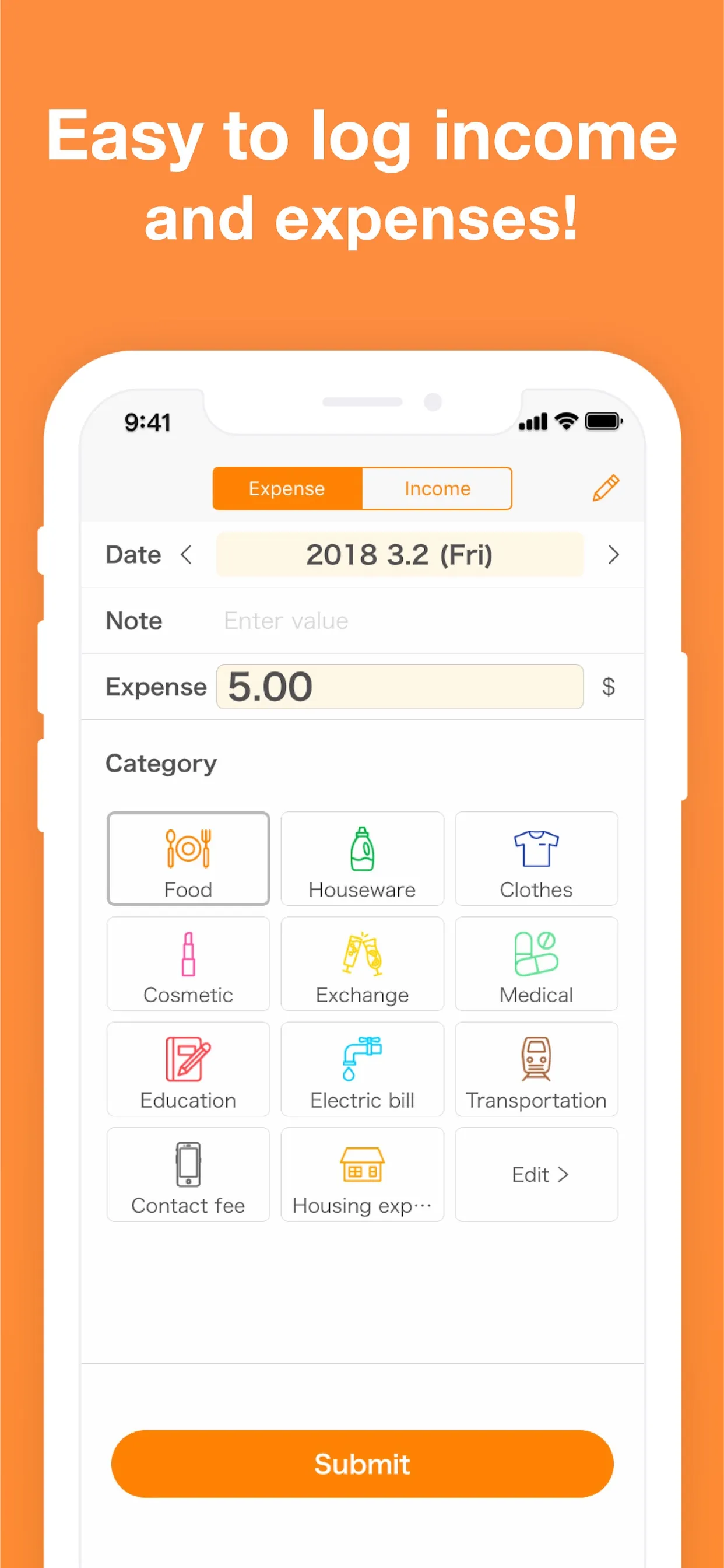 Money Note家計簿（マネーノート）簡単人気かけいぼ iphone screenshot 4