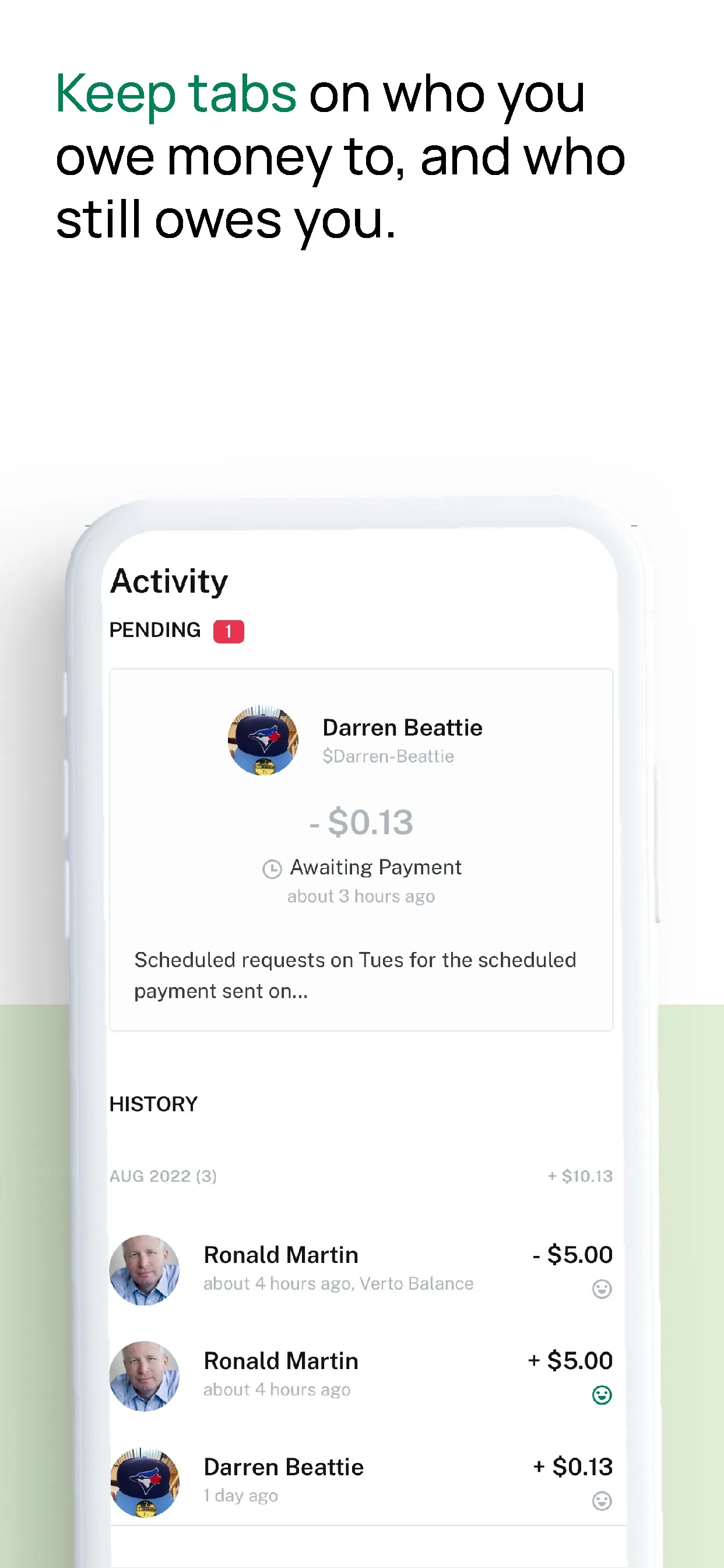 Verto - Pay and Get Paid iphone screenshot 7