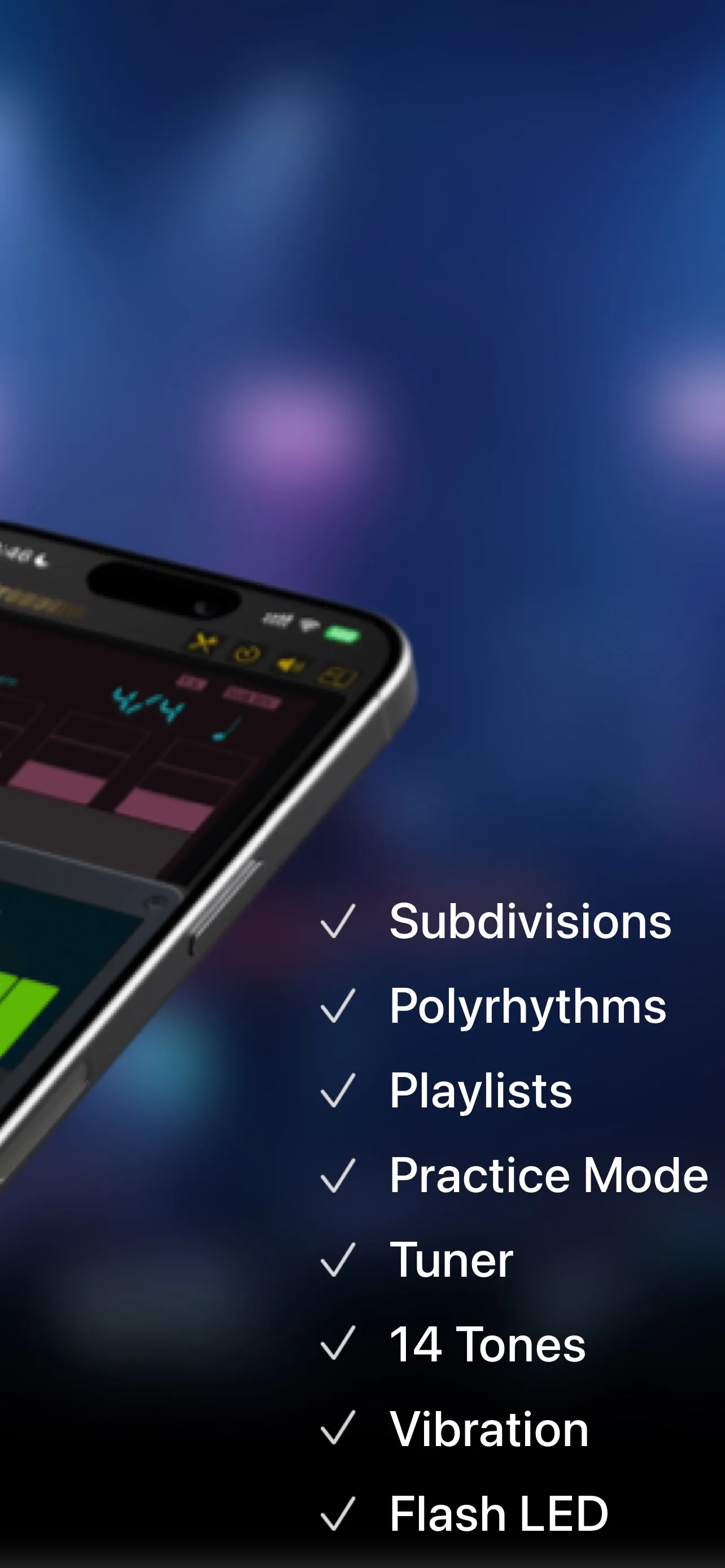 Pro Metronome - Tempo & Tuner iphone screenshot 3