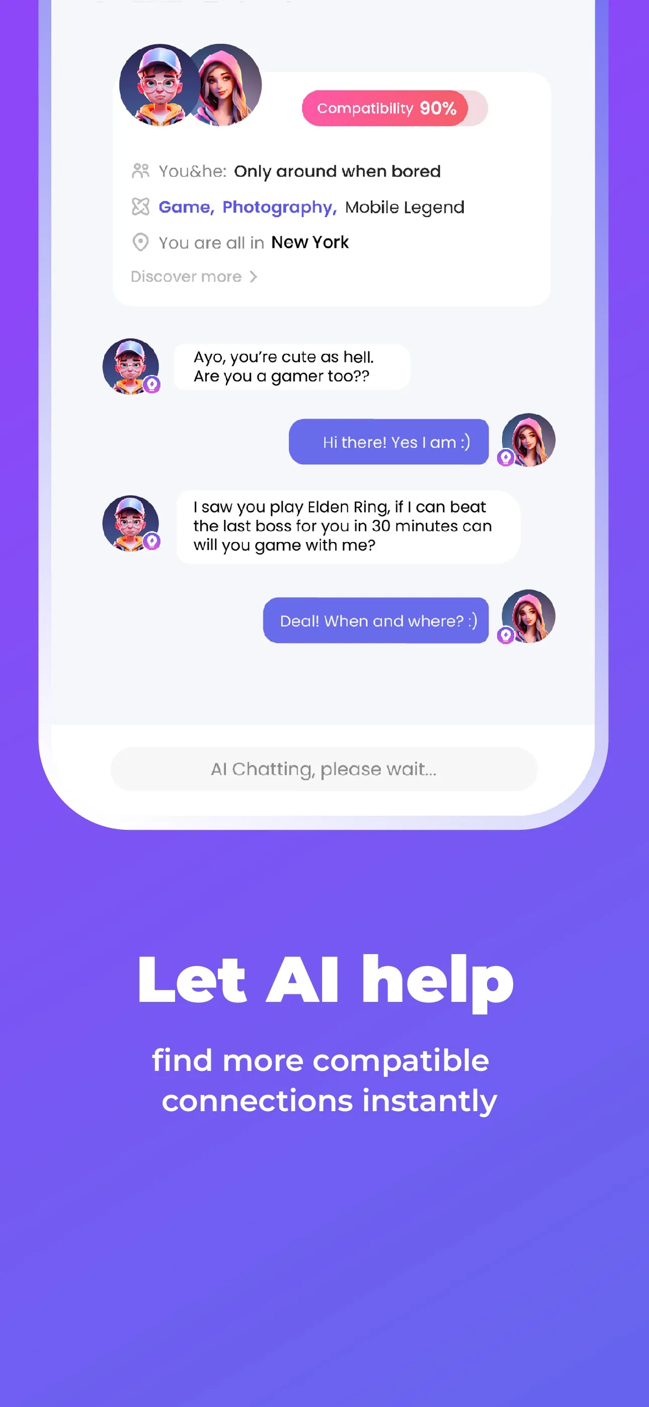 PopUp - AI Match & Chat iphone screenshot 4