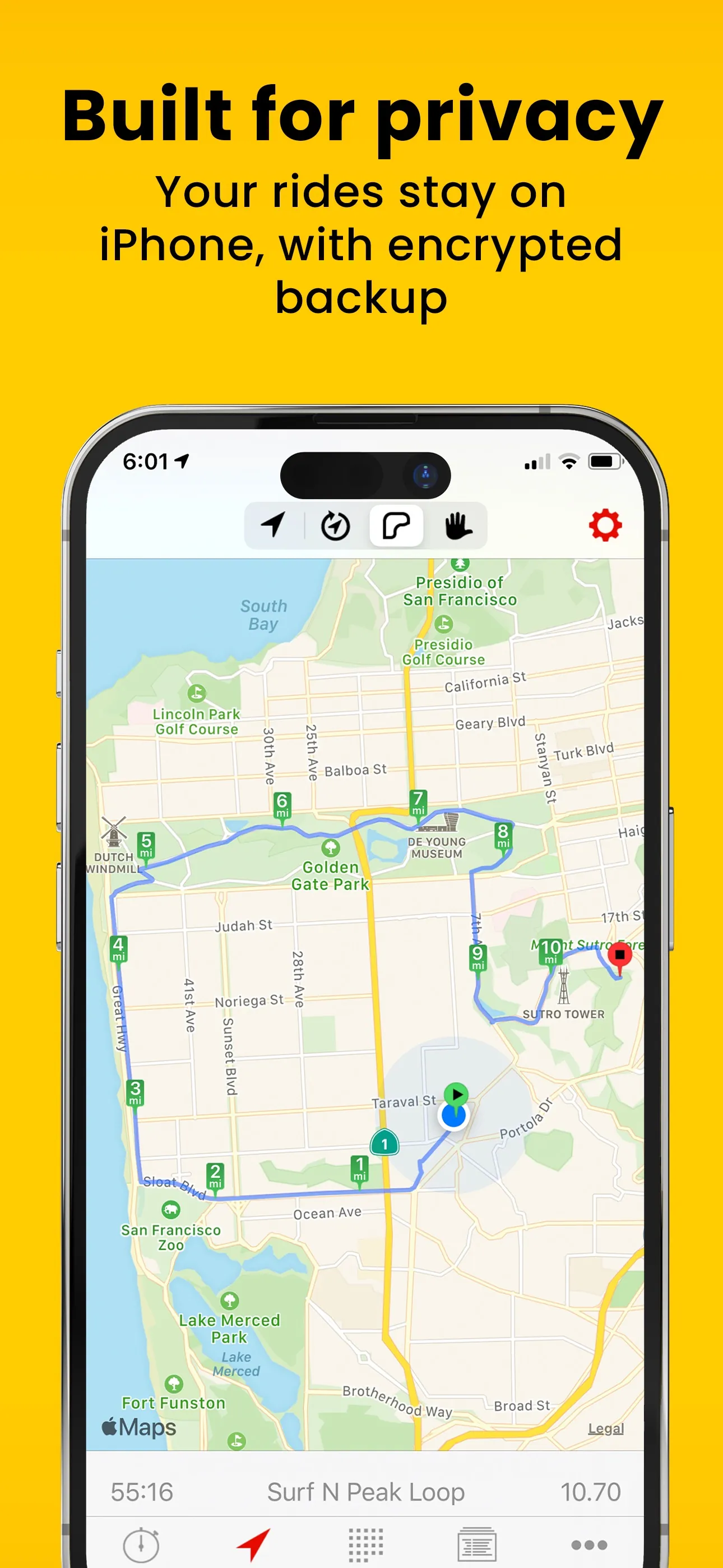 Cyclemeter Cycling GPS Tracker iphone screenshot 3