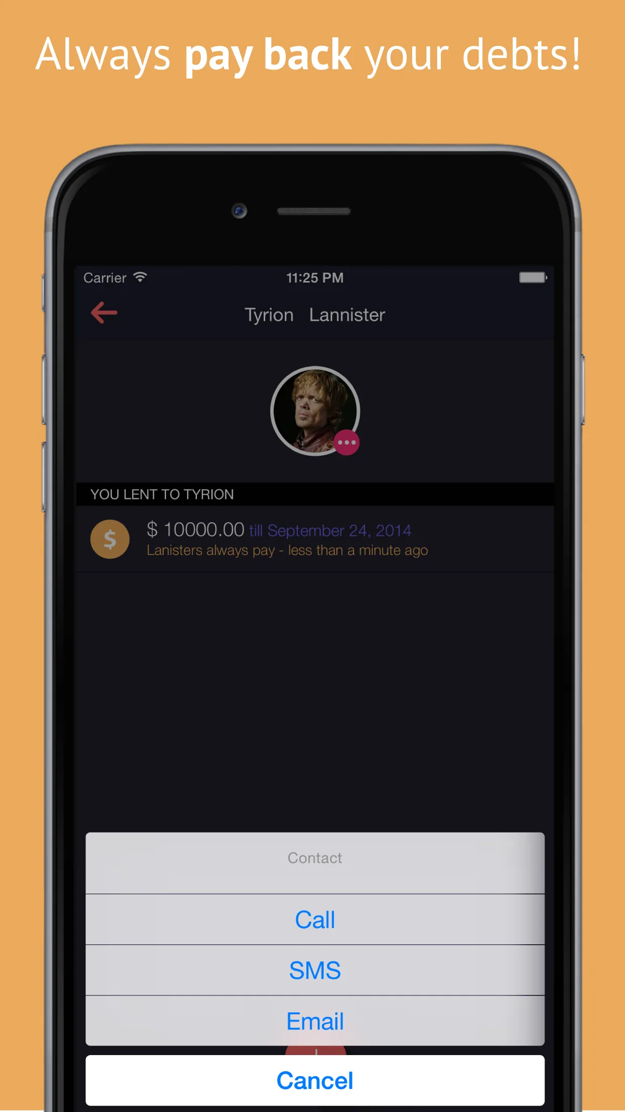 LendPal - Borrow & Lend Money + Items to Friends iphone screenshot 3