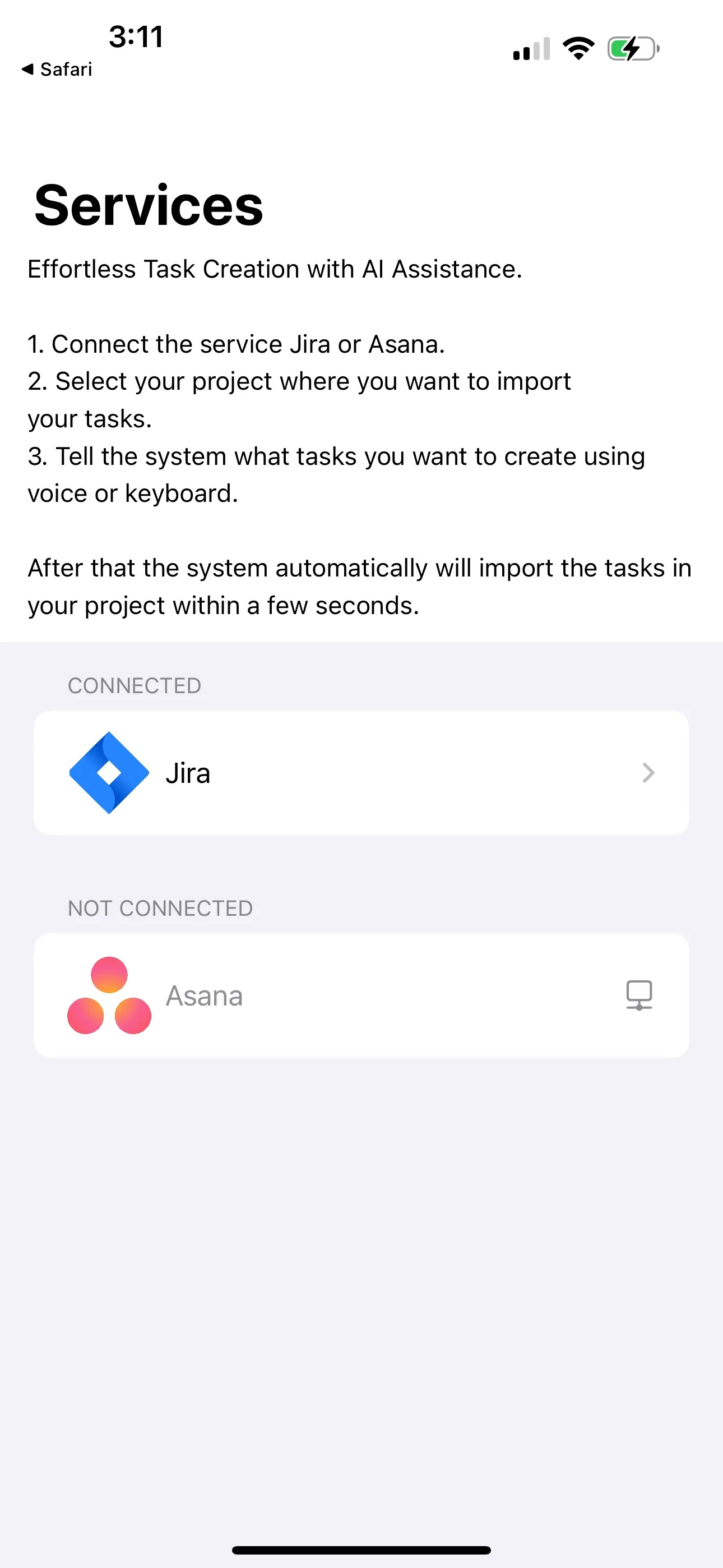 RapidTask AI powered task GPT iphone screenshot 2
