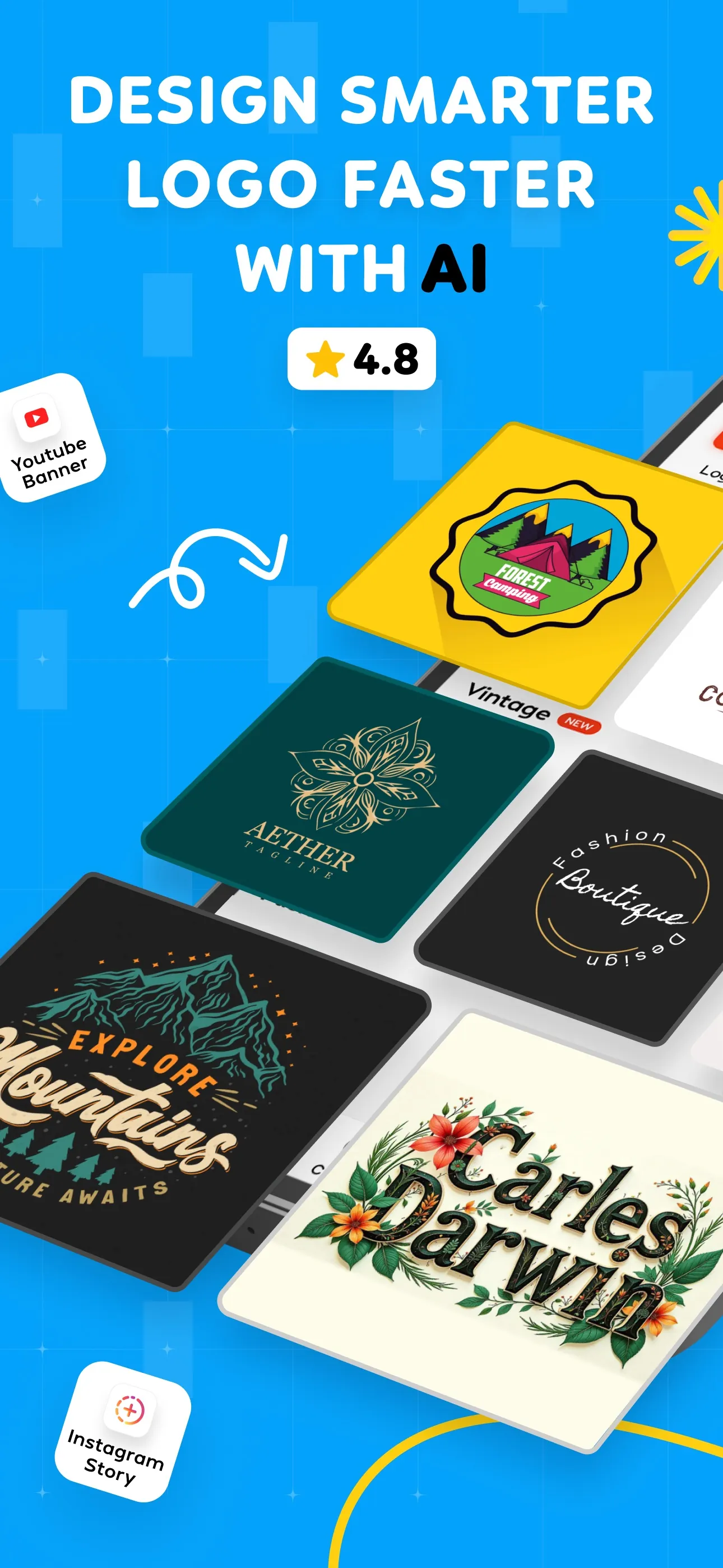 Ai logo maker & graphic design iphone screenshot 2
