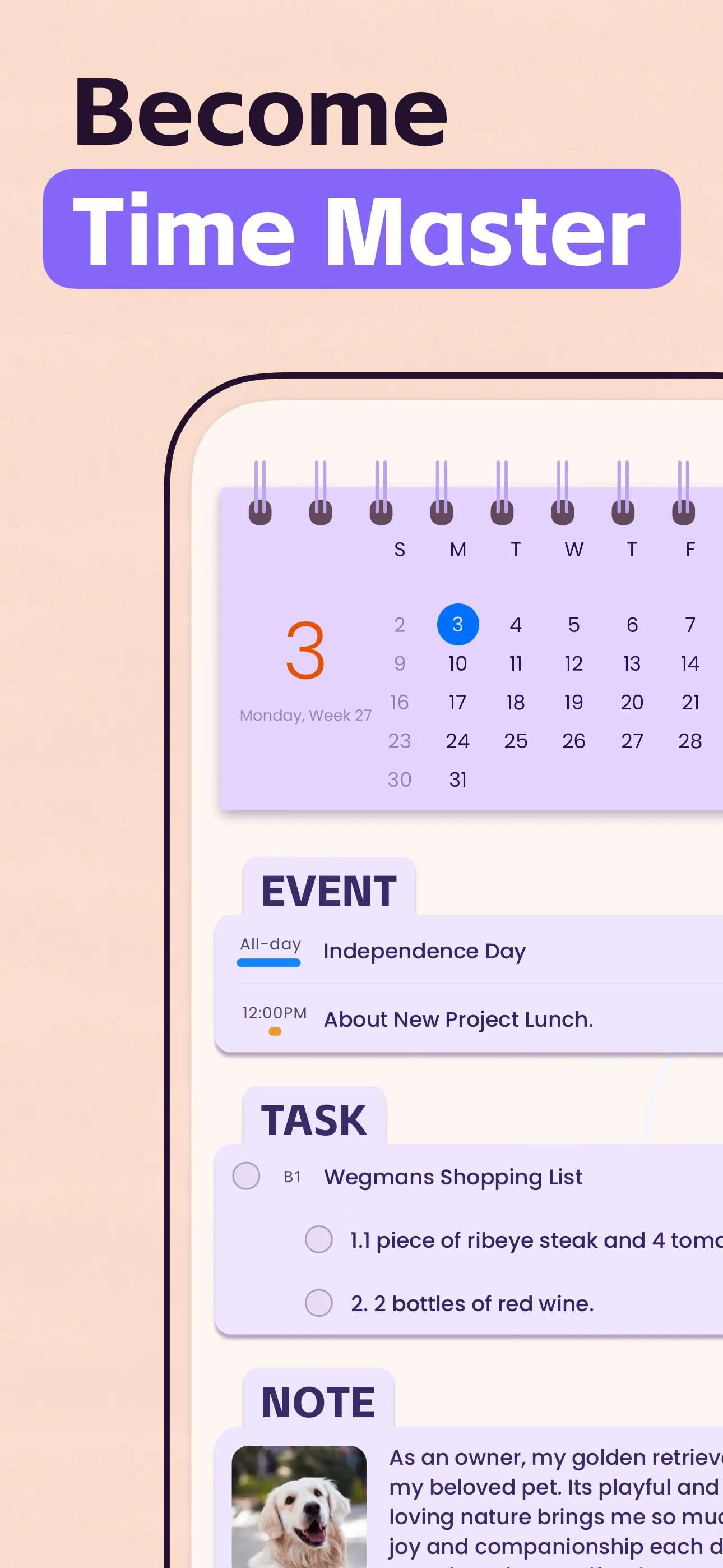 Planner Pro - Daily Planner iphone screenshot 1