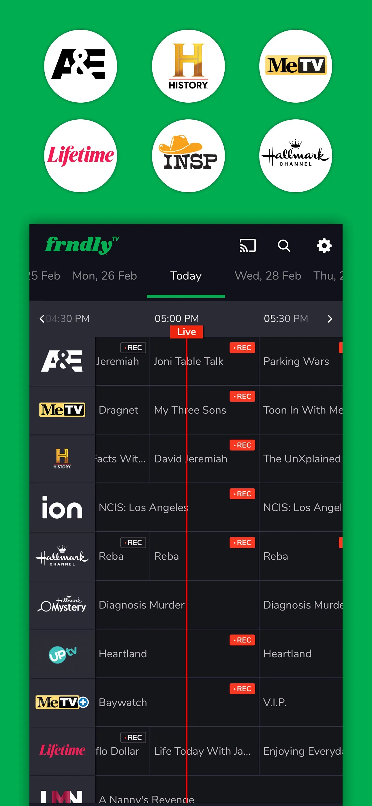 Frndly TV iphone screenshot 1