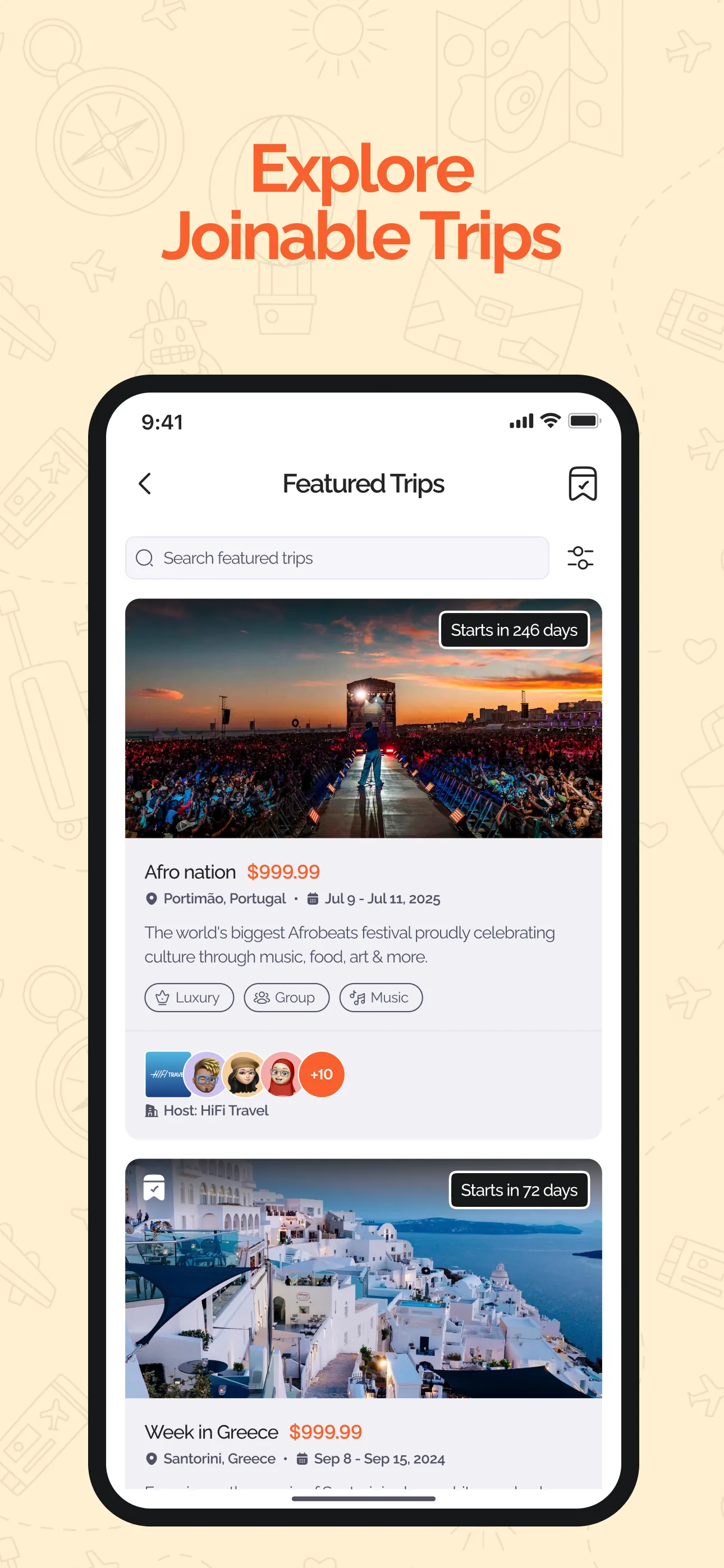 Frienzy: Group Travel Planner iphone screenshot 2