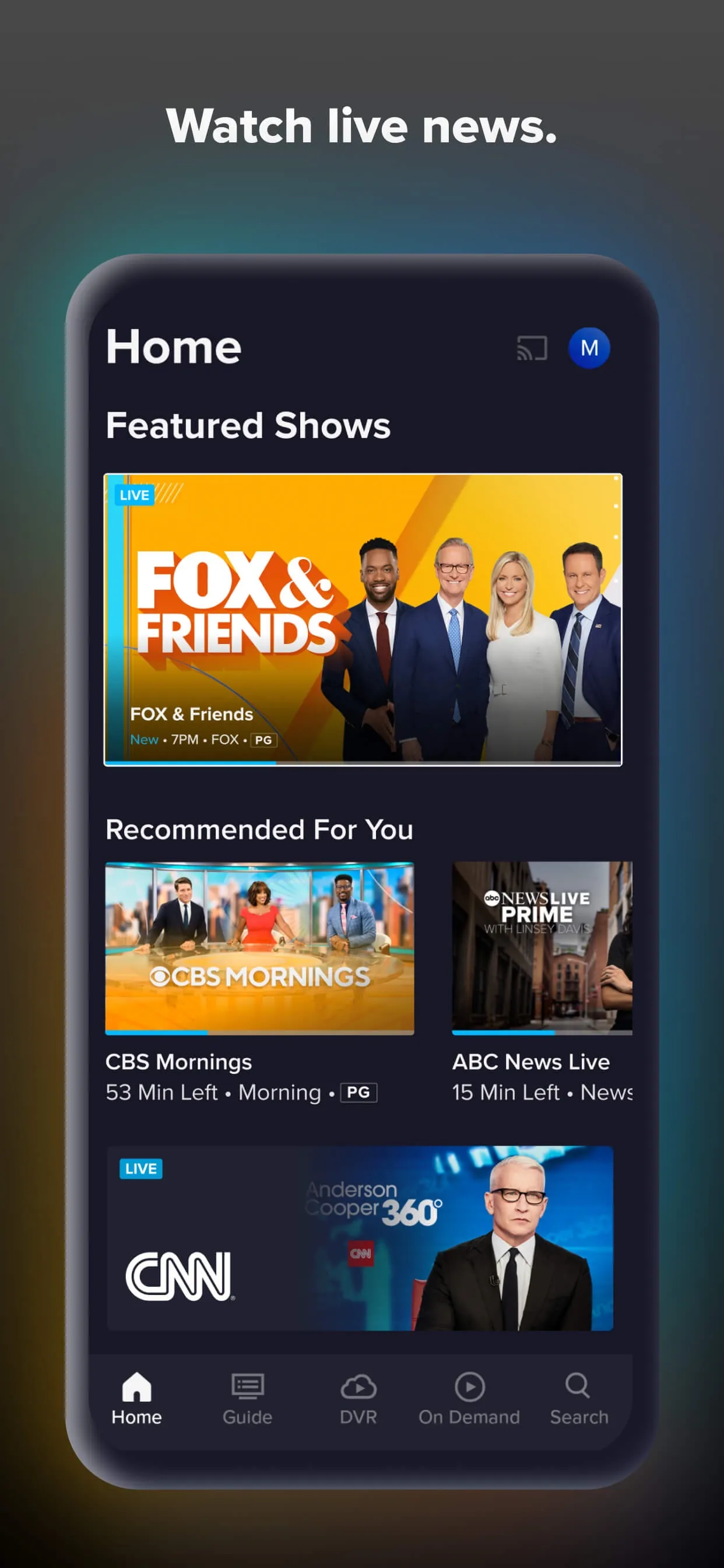 Sling: Live TV, Sports & News iphone screenshot 4