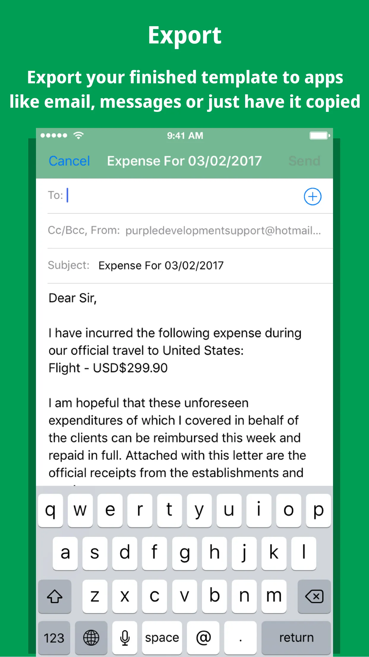 Template Manager iphone screenshot 3