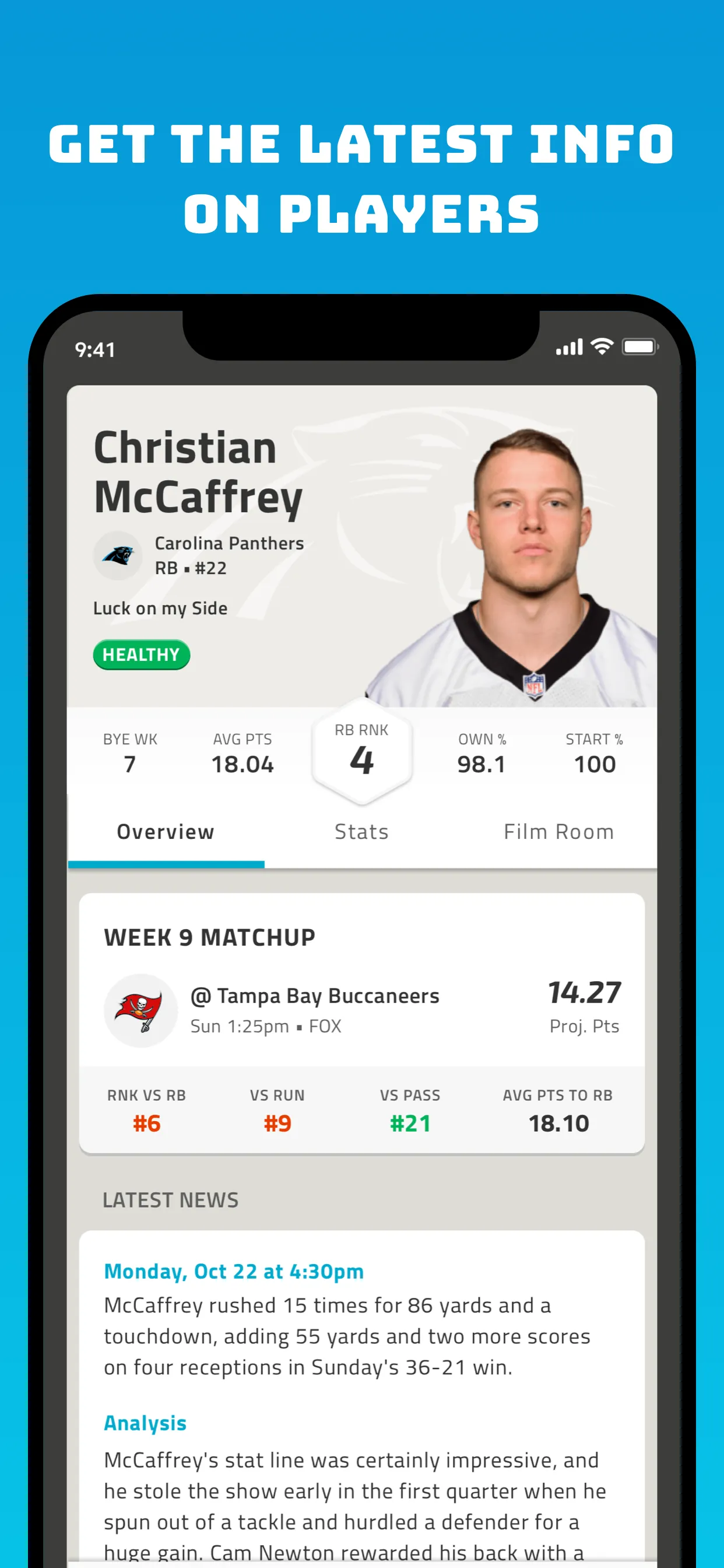 NFL Fantasy Football iphone screenshot 7