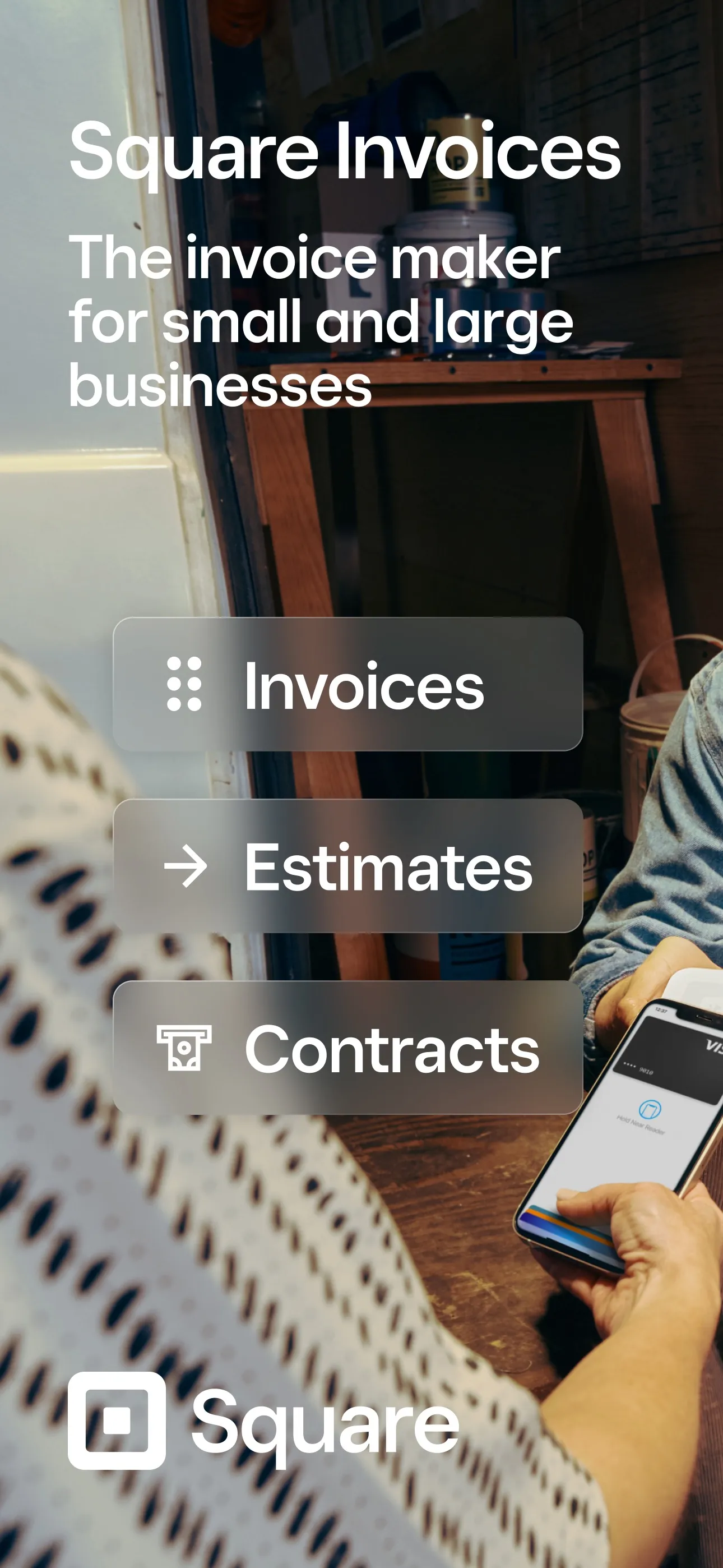 Square Invoices: Invoice Maker iphone screenshot 1