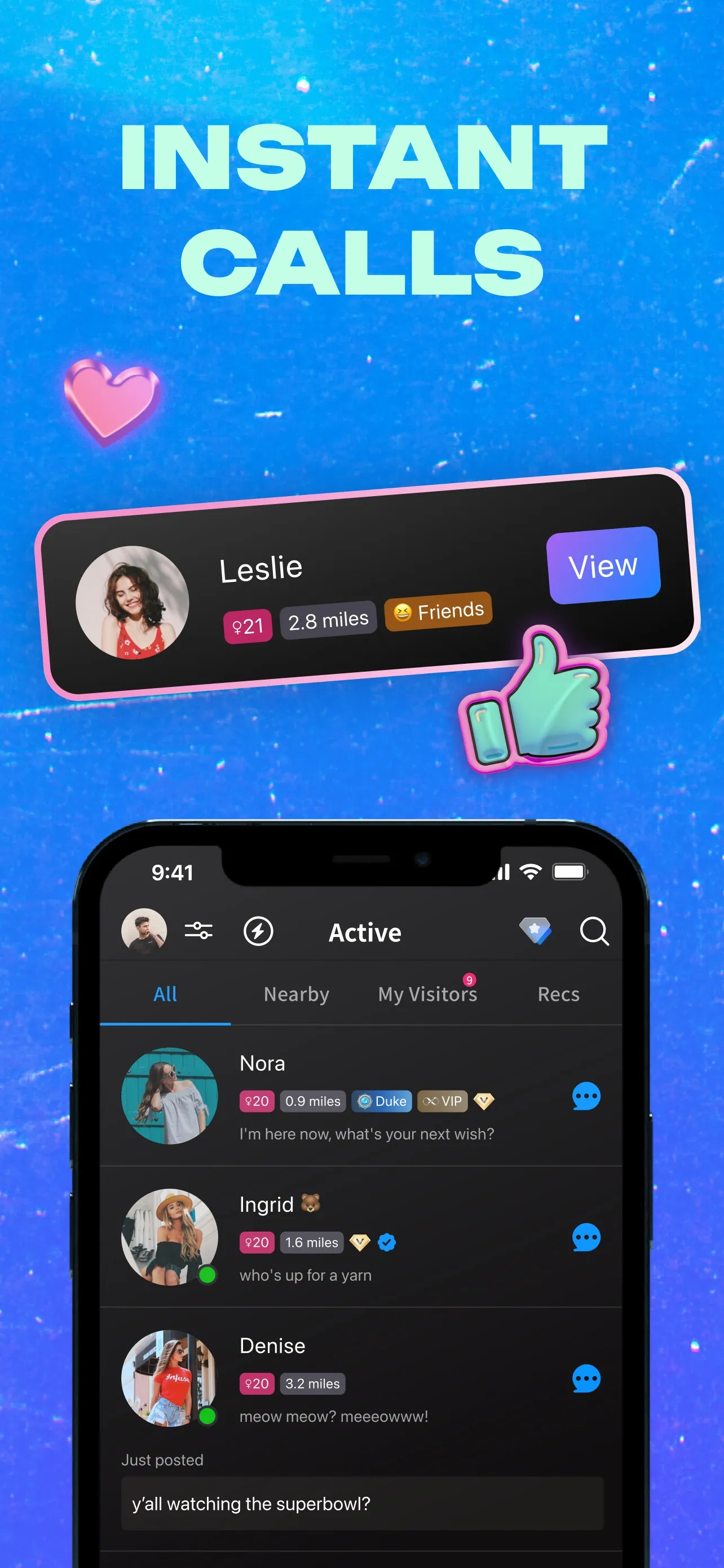 Goodnight: Dating & Voice Chat iphone screenshot 3