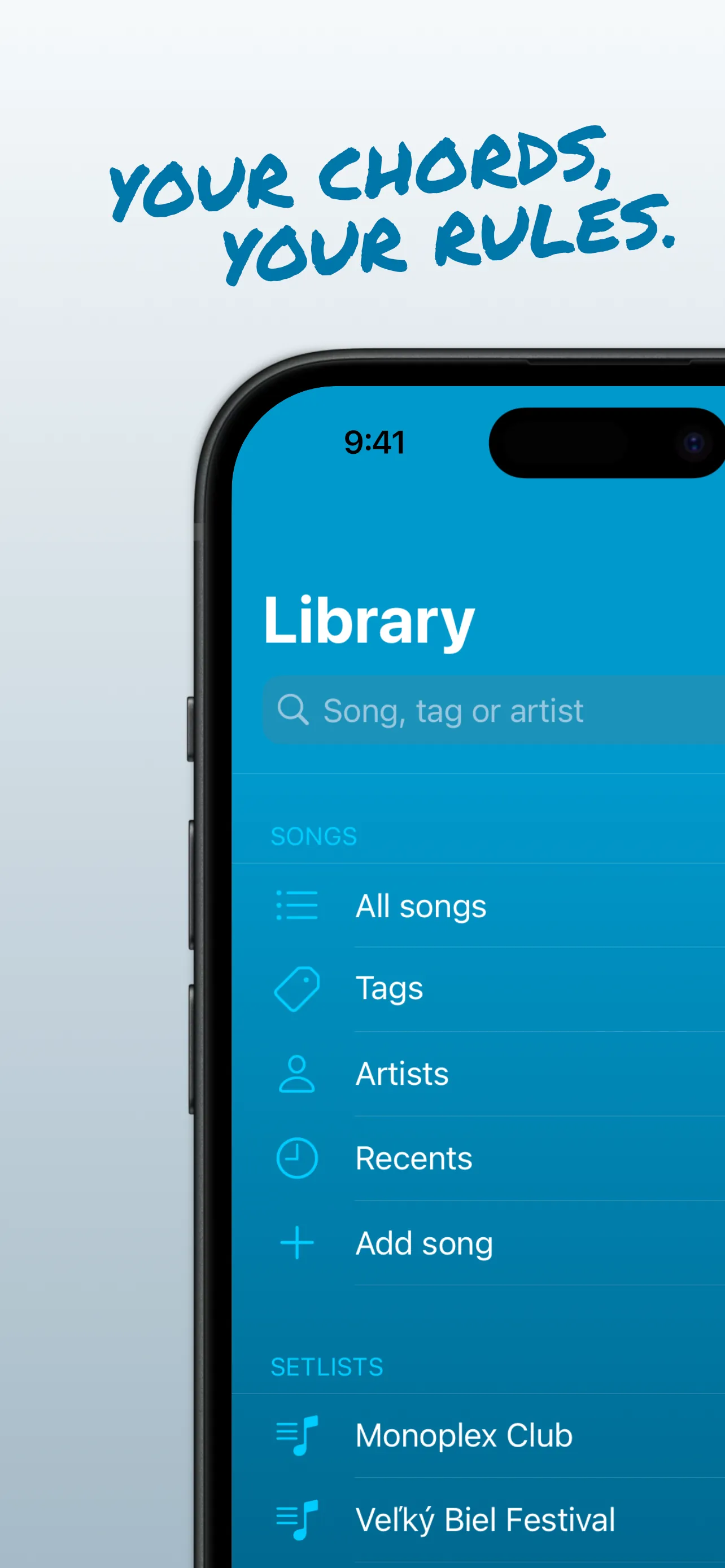 JustChords iphone screenshot 1