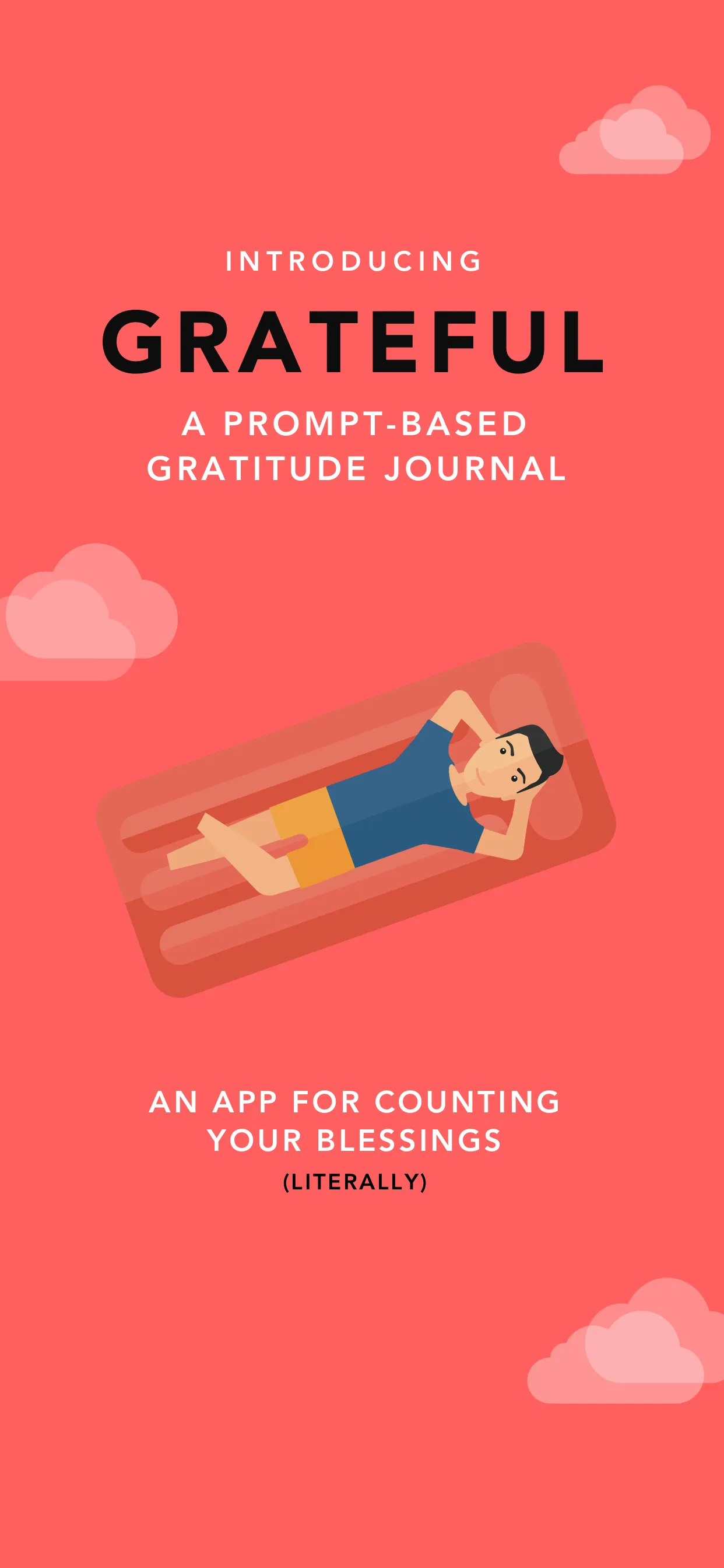 Grateful: A Gratitude Journal iphone screenshot 1