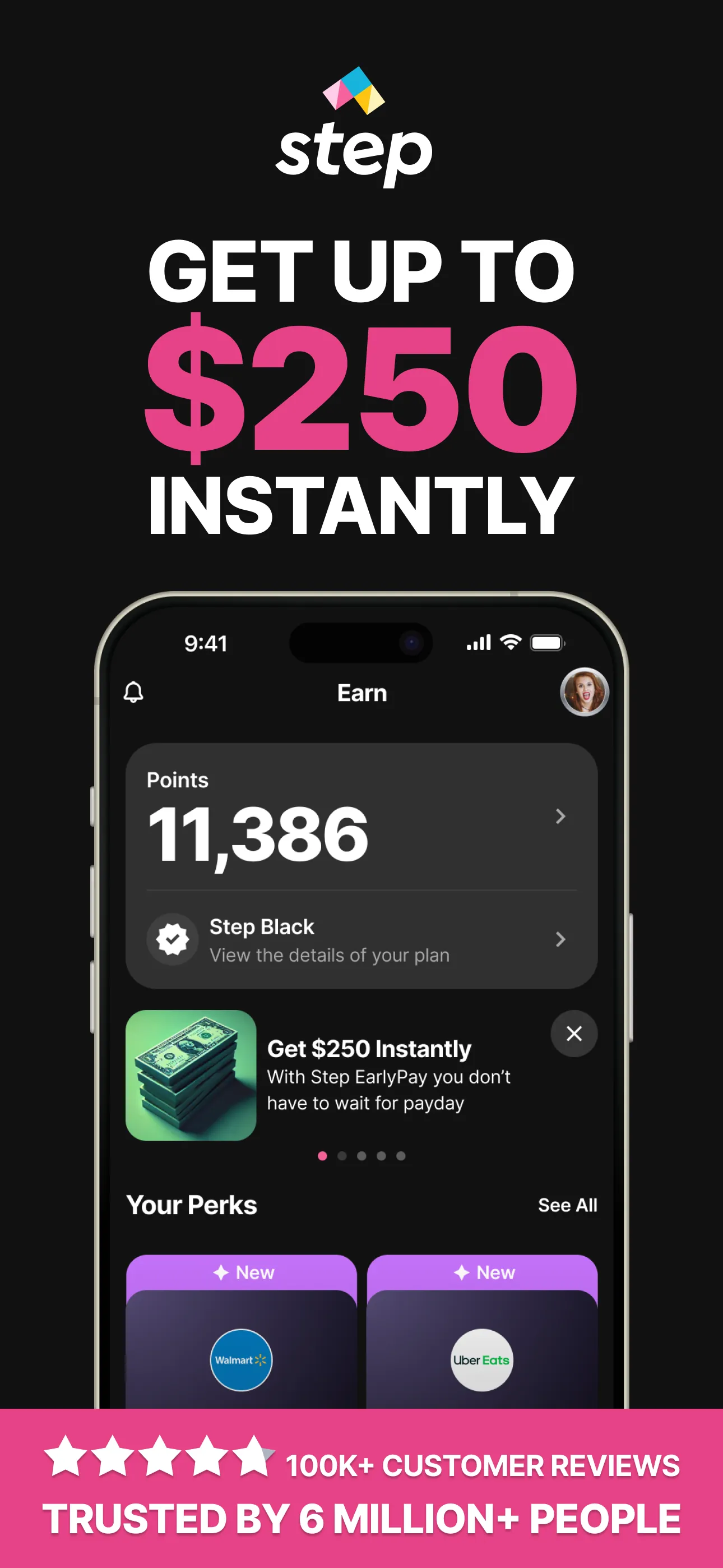 Step: Instant Cash and Rewards iphone screenshot 1