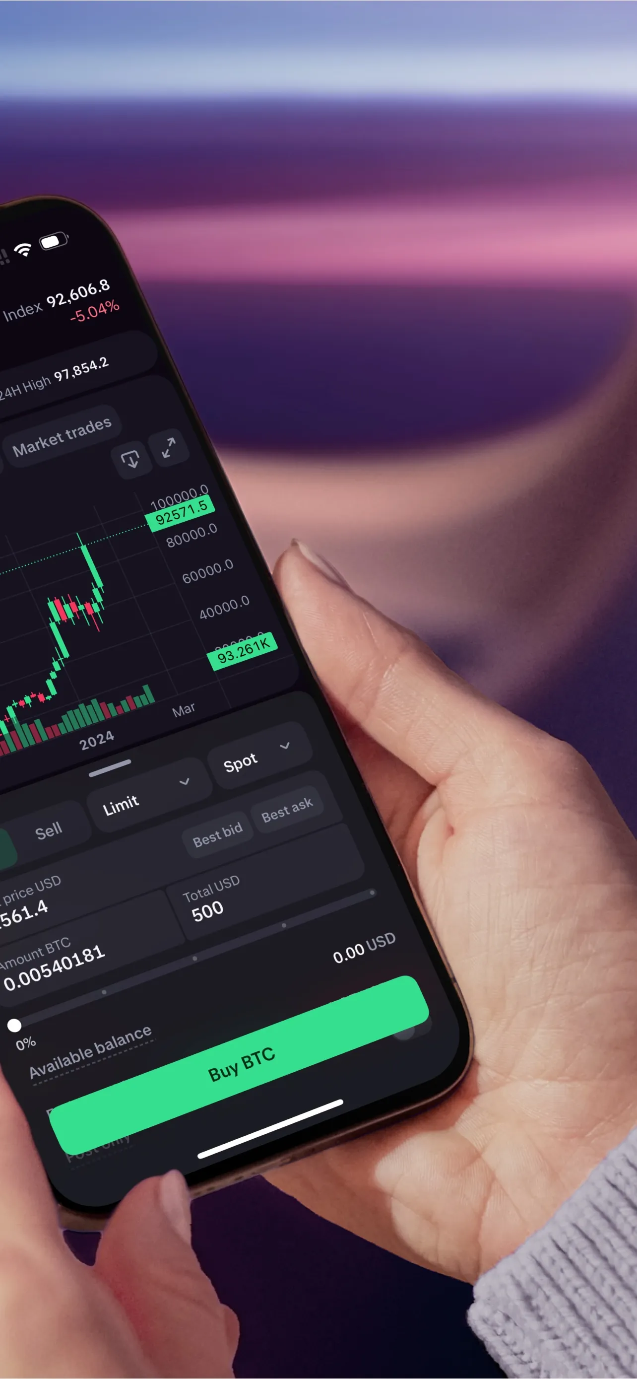 Kraken Pro: Buy & Trade Crypto iphone screenshot 2