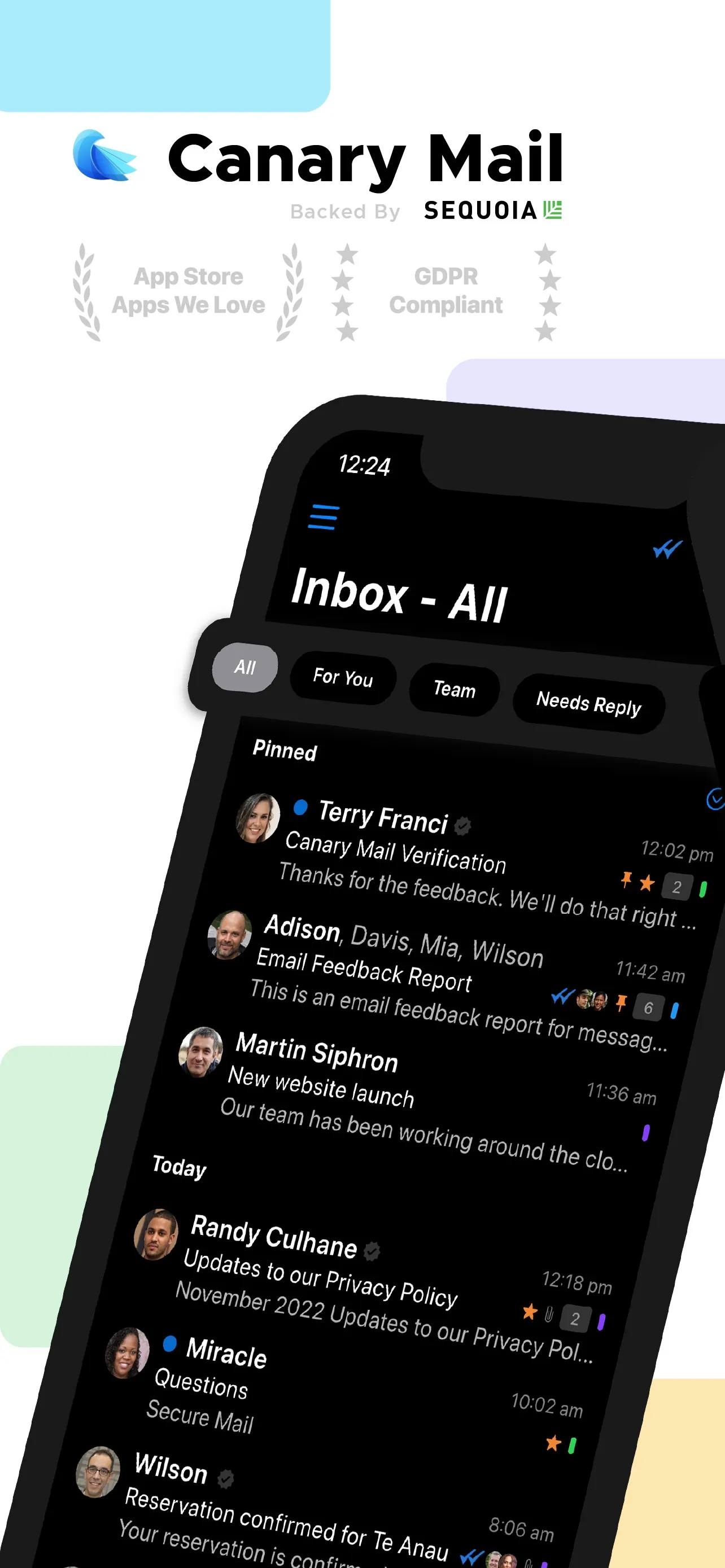 Canary Mail - Inbox for Emails iphone screenshot 1