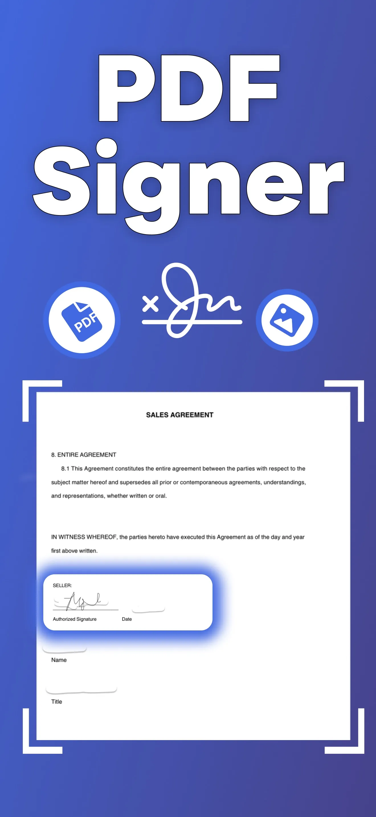 PDF Signer - Signing Documents iphone screenshot 1