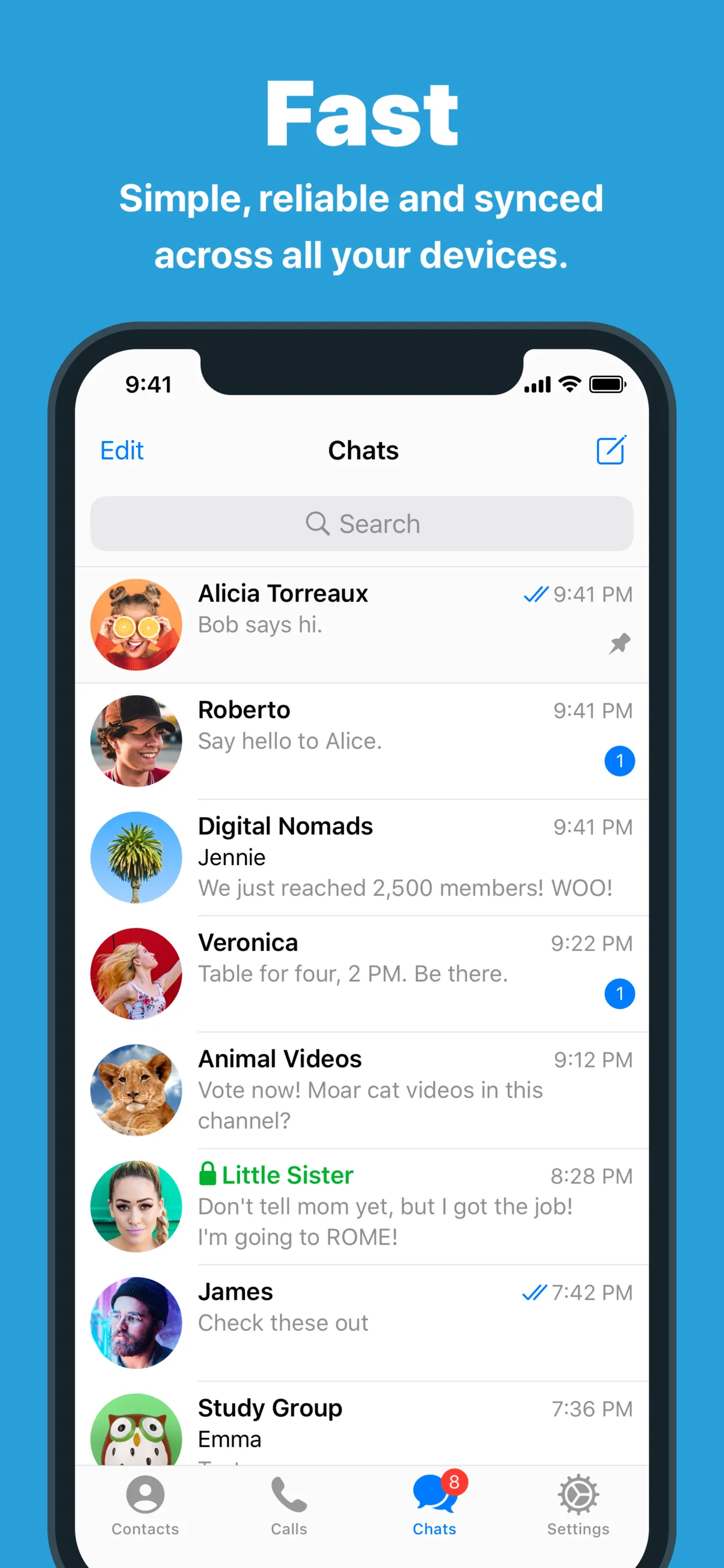 Telegram Messenger iphone screenshot 1