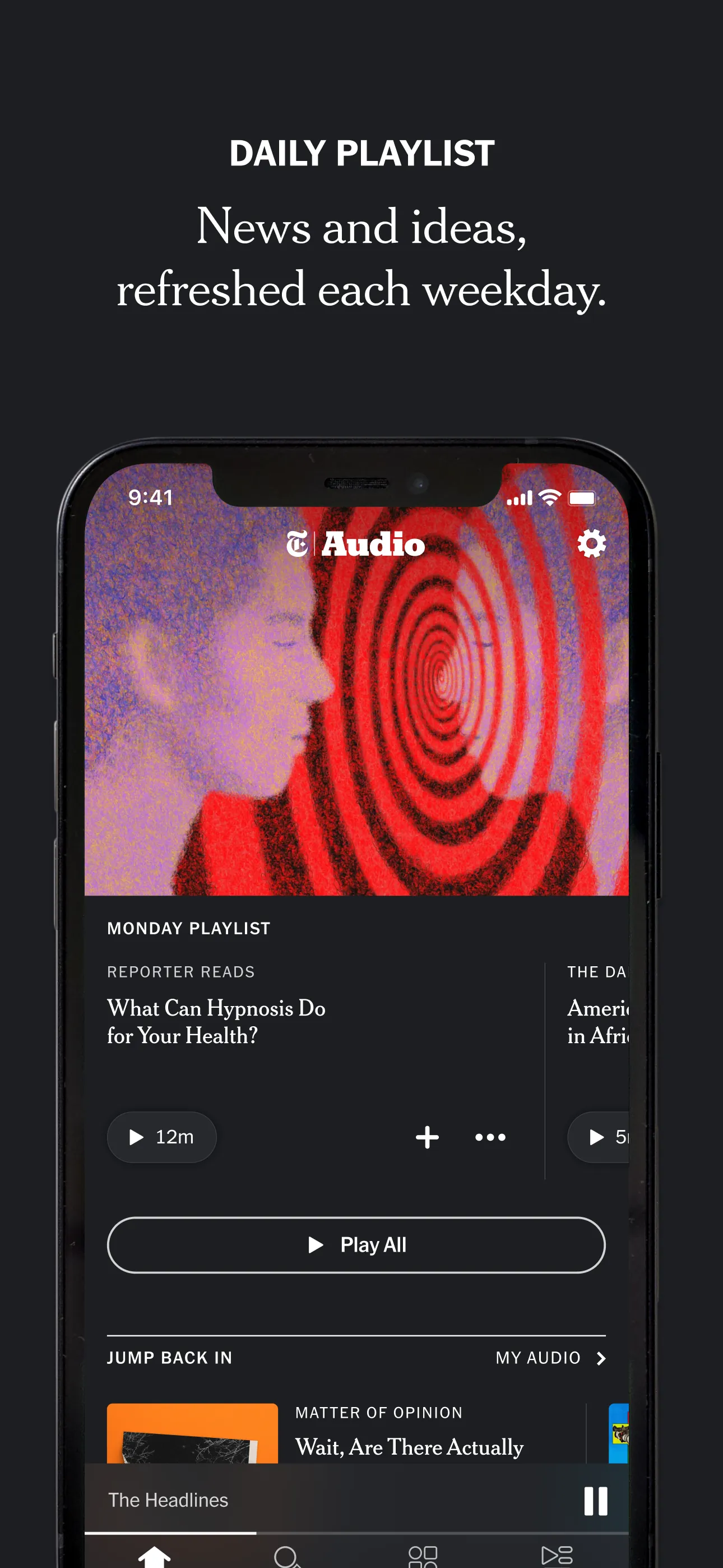 NYT Audio iphone screenshot 3