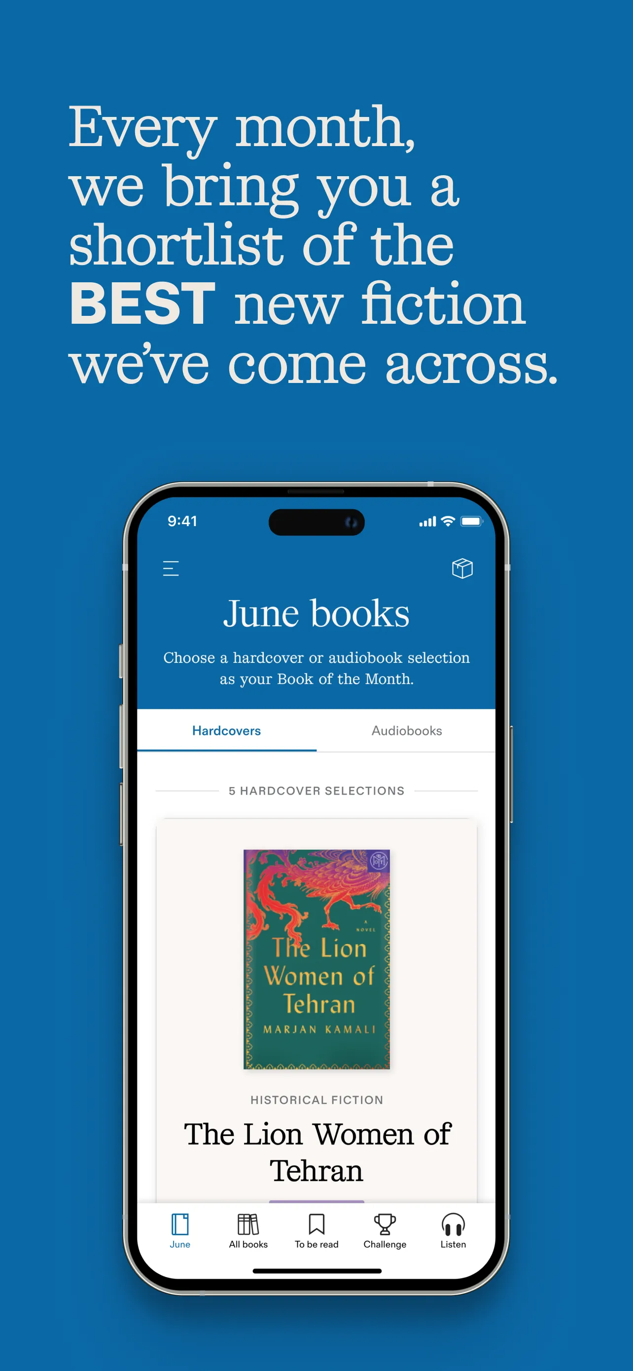 Book of the Month iphone screenshot 1