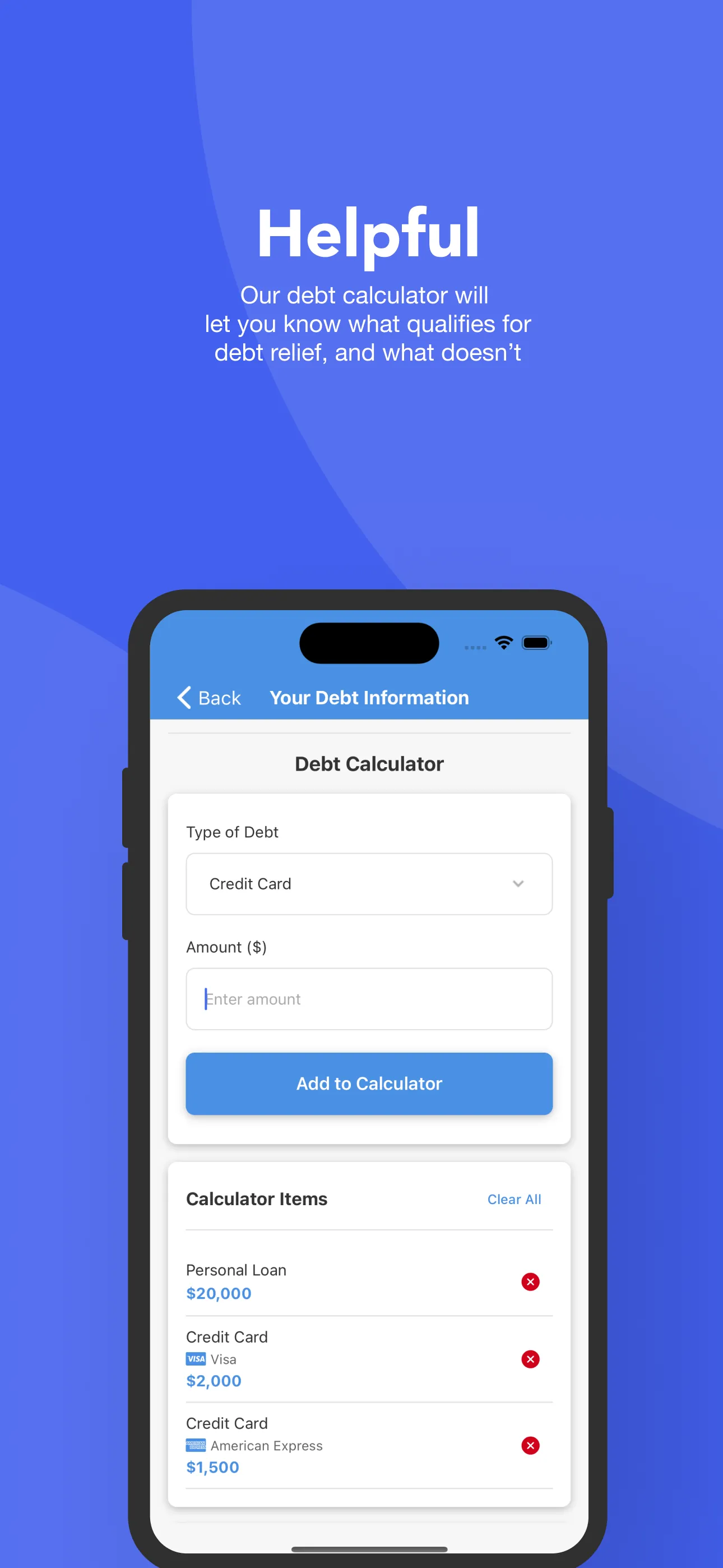 Best Debt Relief iphone screenshot 4