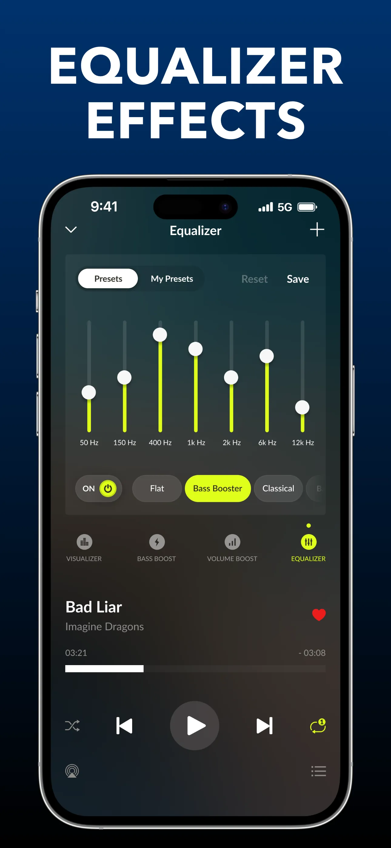 Equalizer Fx: Bass Booster App iphone screenshot 3