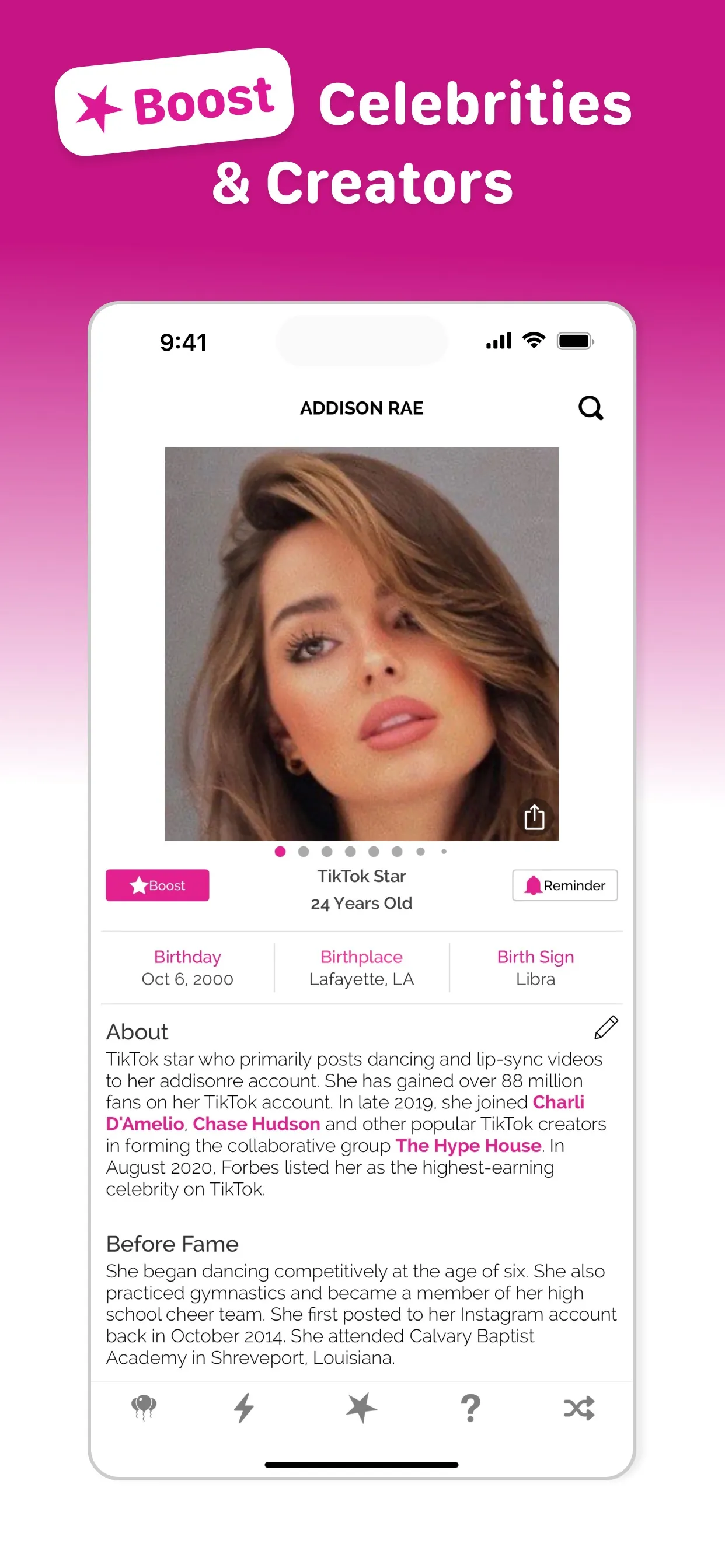Famous Birthdays iphone screenshot 3