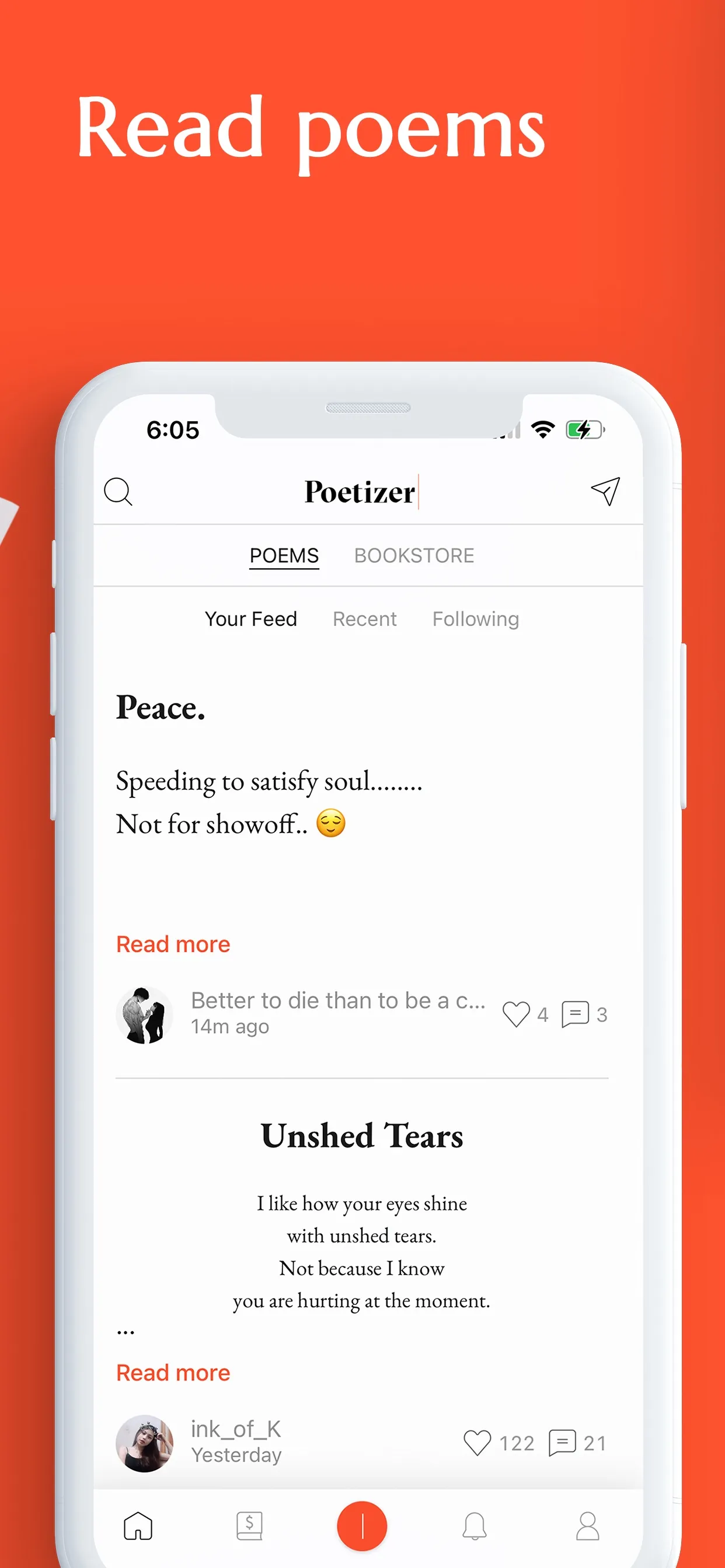 Poetizer: A poetry writing app iphone screenshot 6