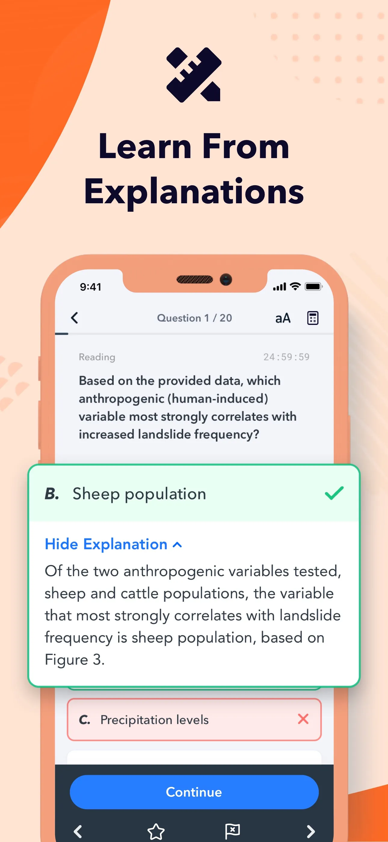 ACT Prep: Practice Test 2025 iphone screenshot 4