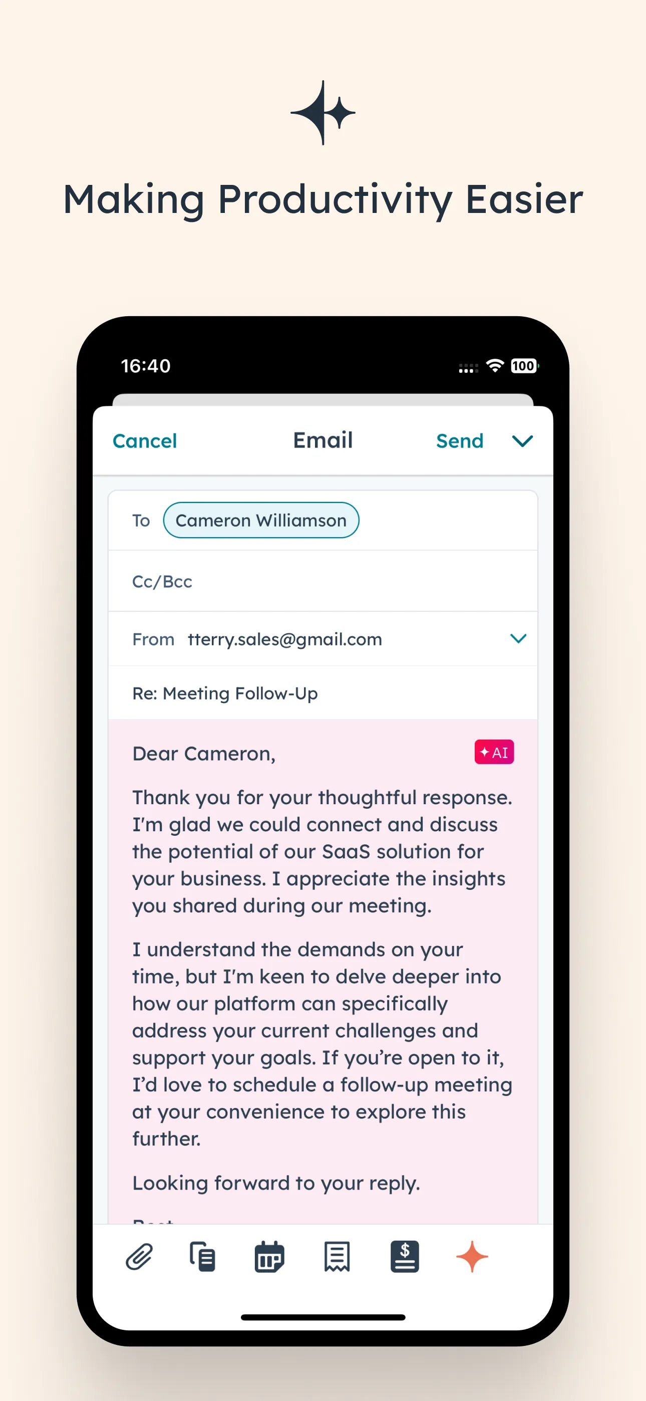 HubSpot iphone screenshot 2