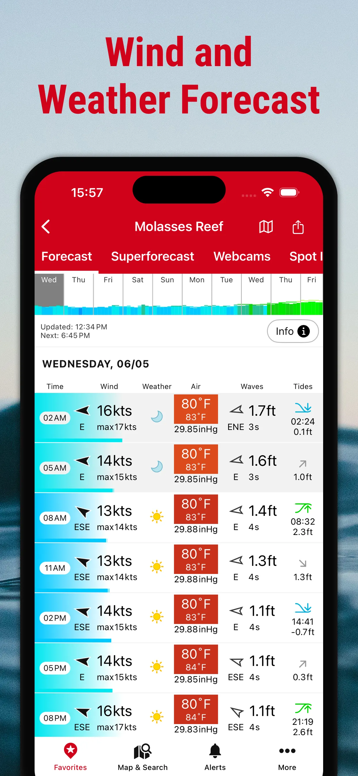 Windfinder: Wind & Weather map iphone screenshot 3