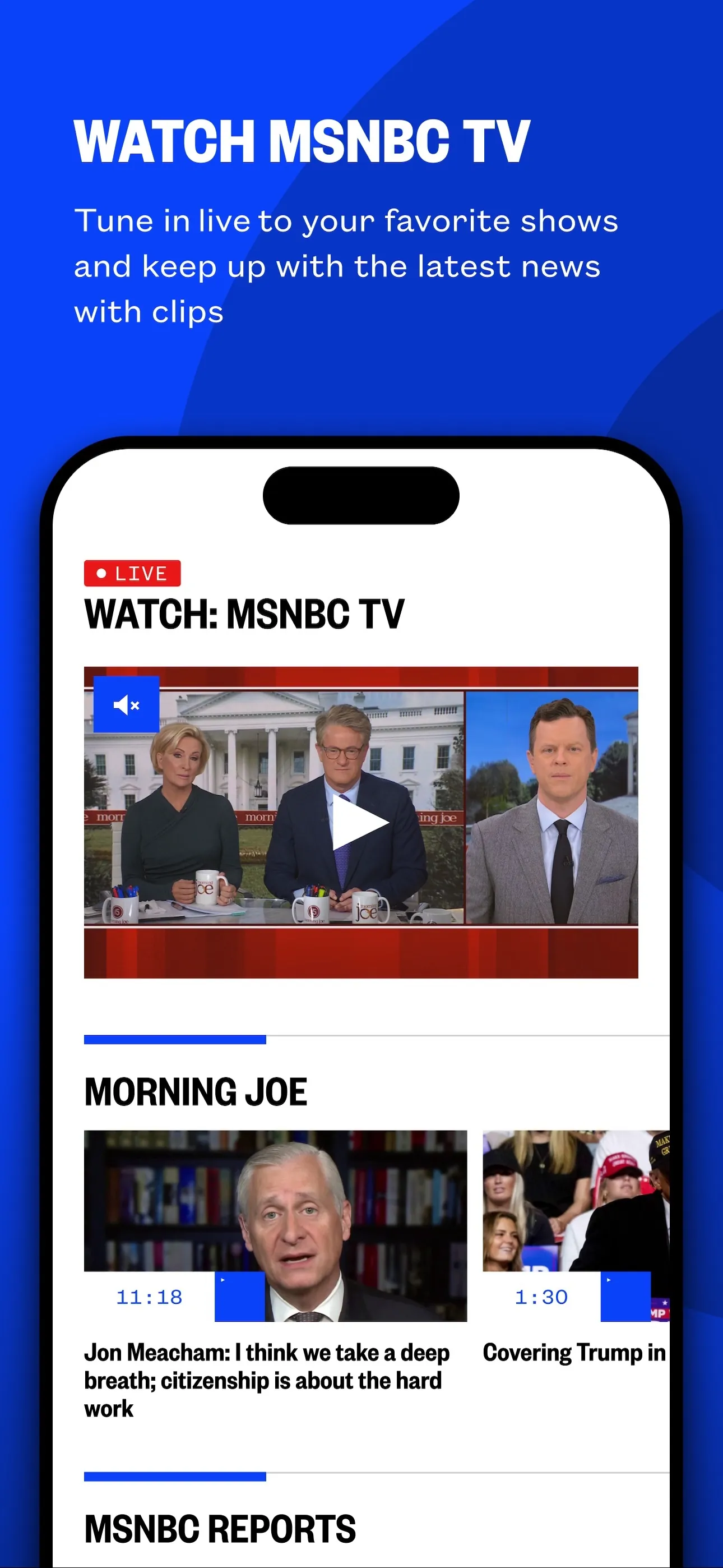 MSNBC: Watch Live & Analysis iphone screenshot 2