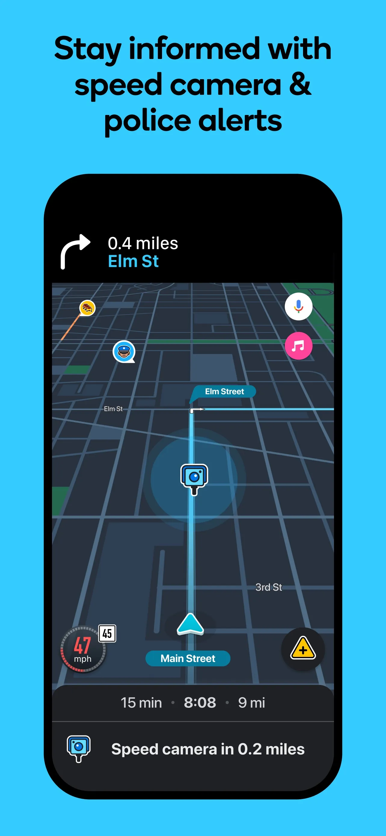 Waze Navigation & Live Traffic iphone screenshot 3