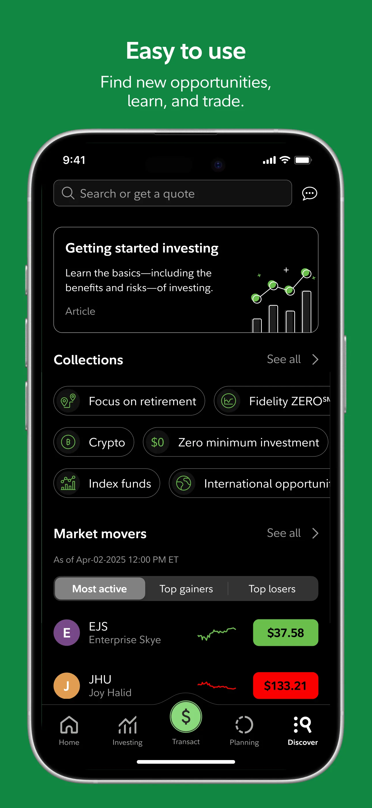 Fidelity Investments iphone screenshot 4