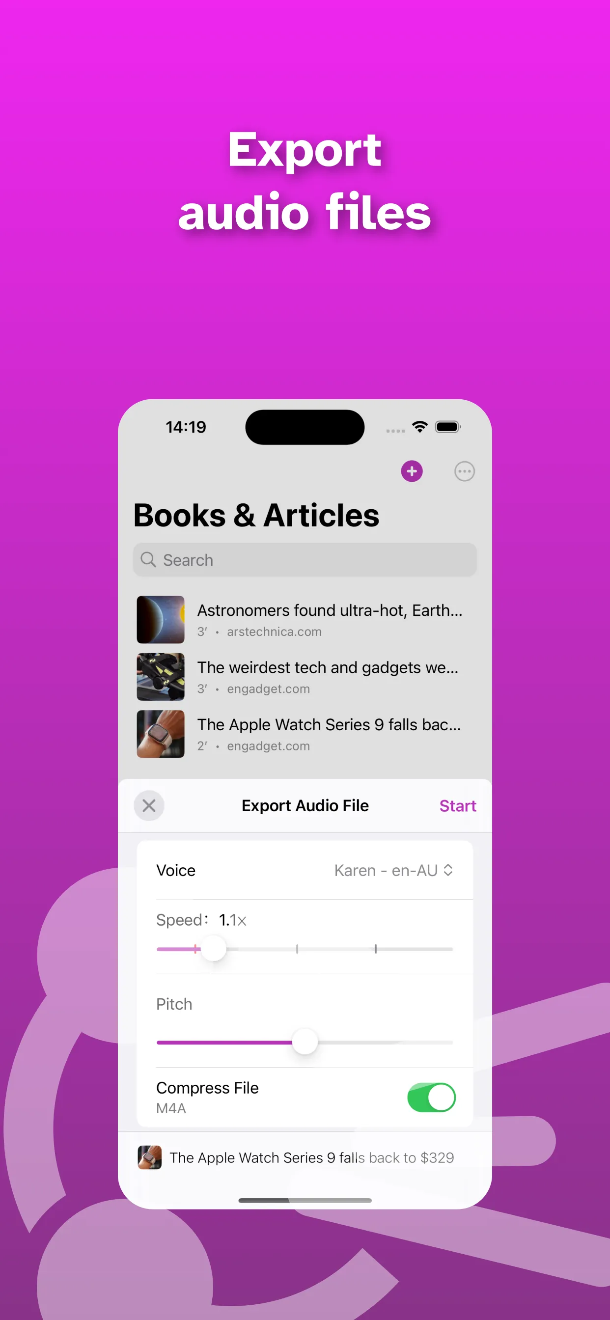 Speech Central: Text-to-Speech iphone screenshot 9