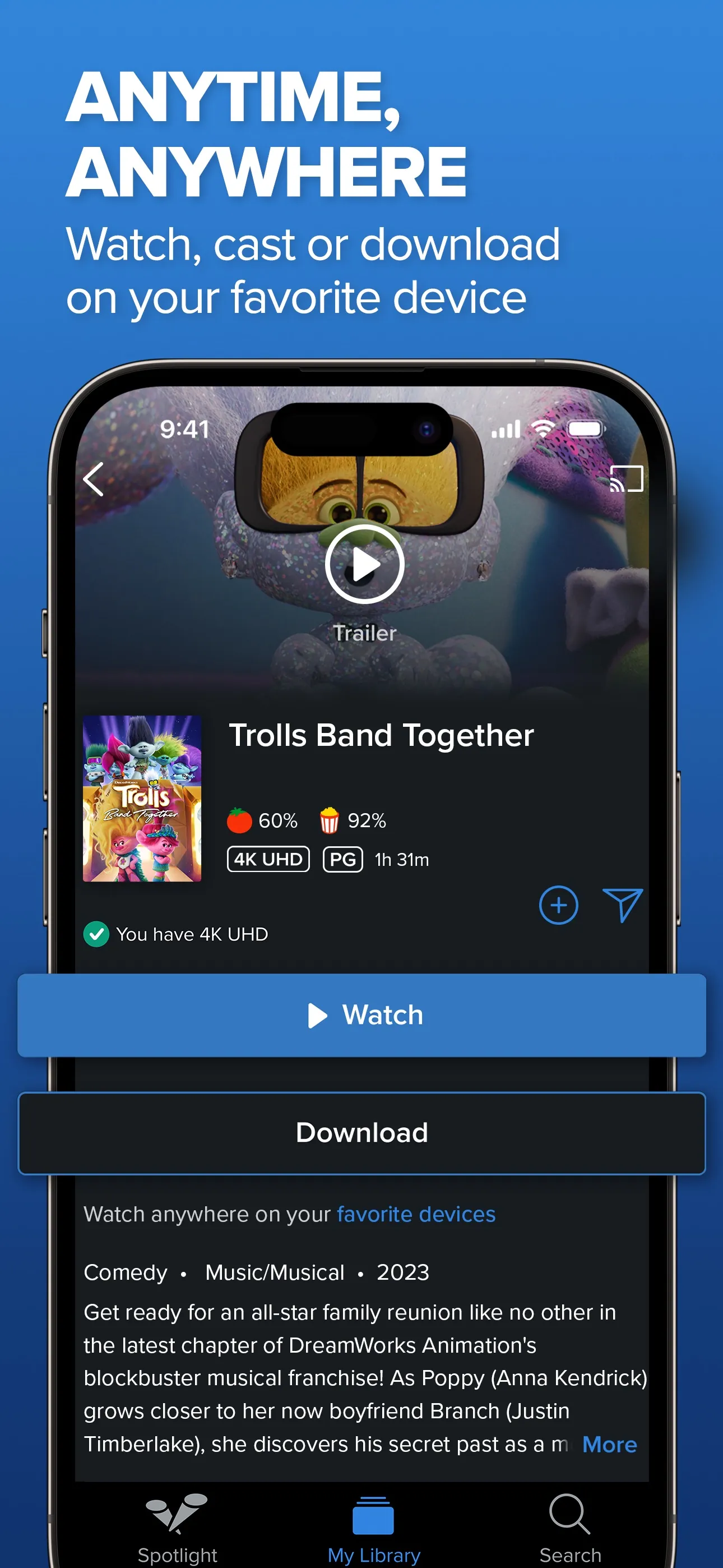 Fandango at Home iphone screenshot 8