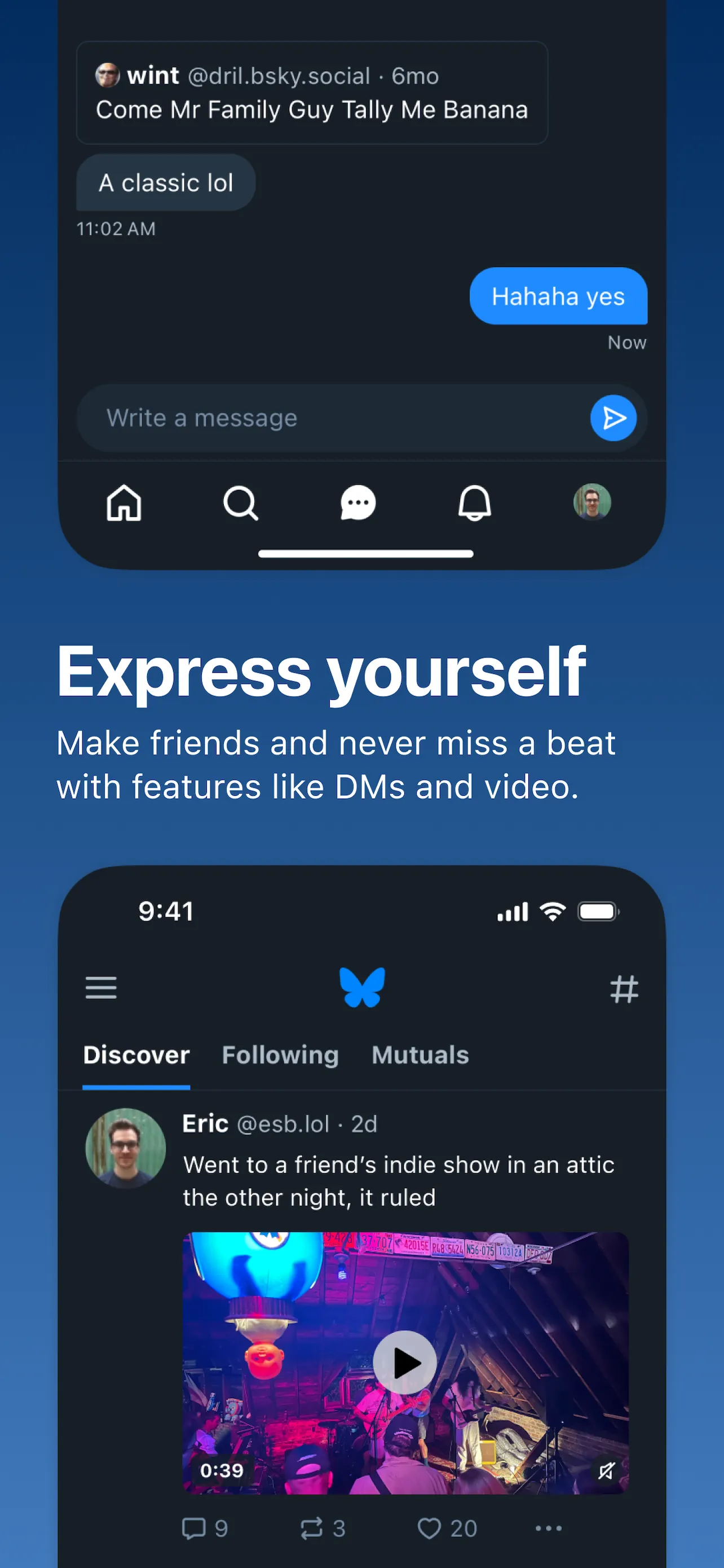 Bluesky Social iphone screenshot 2