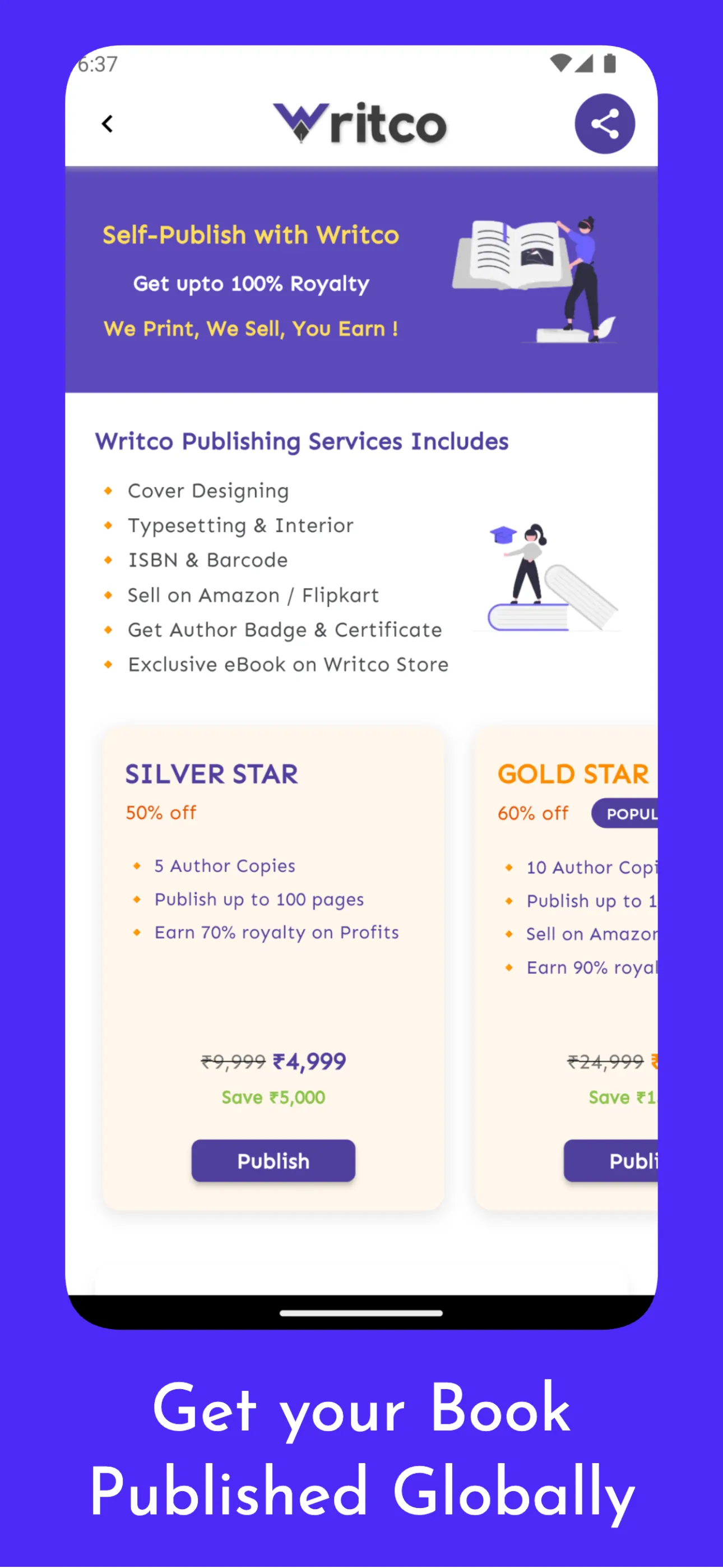 Writco – Write & Publish Books iphone screenshot 4