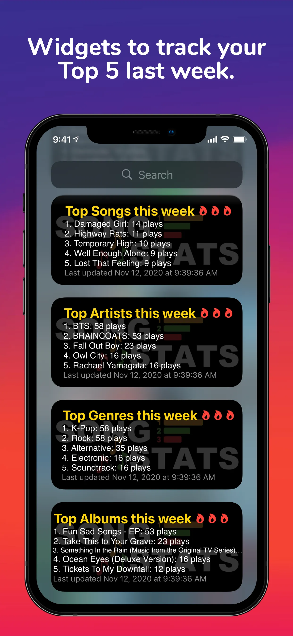 Song Stats for Apple Music iphone screenshot 3