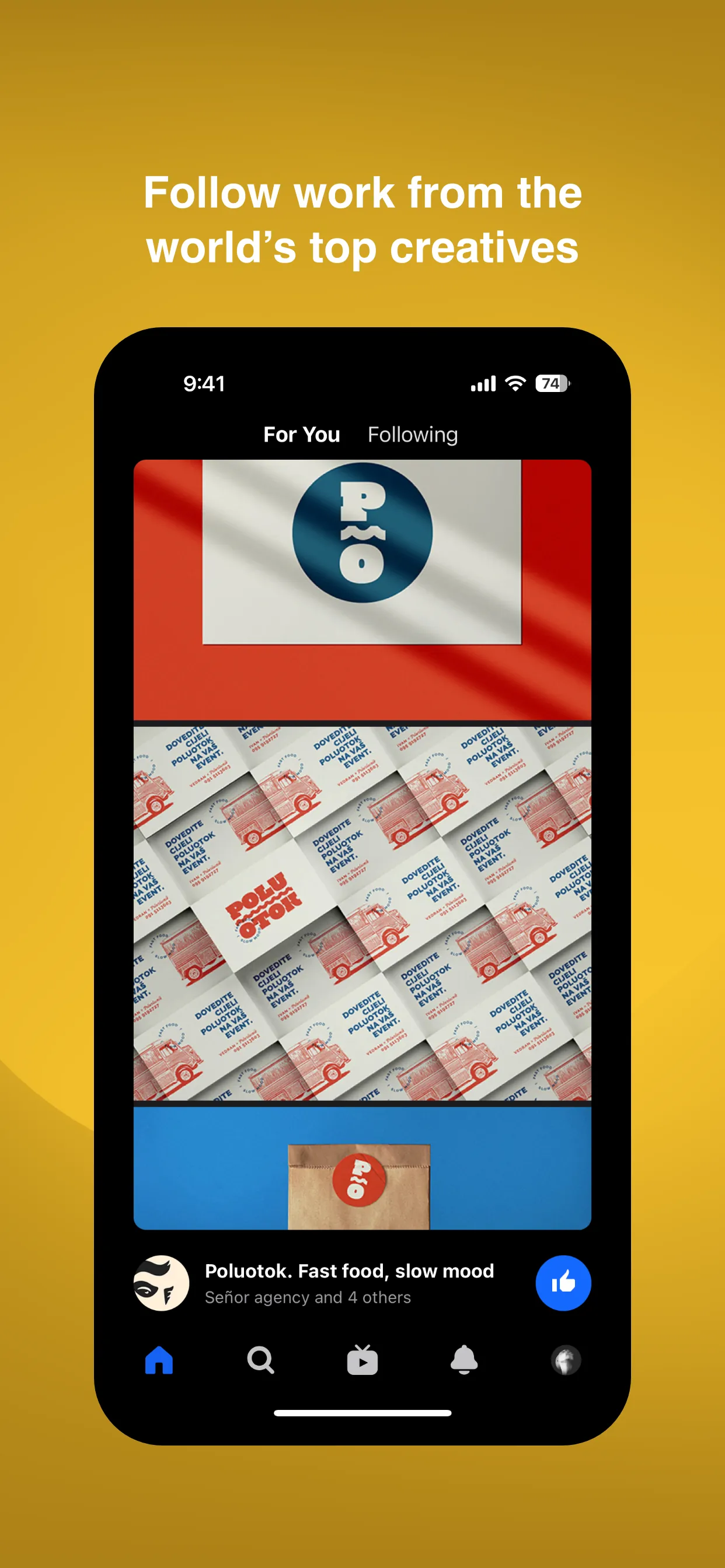 Behance – Creative Portfolios iphone screenshot 1