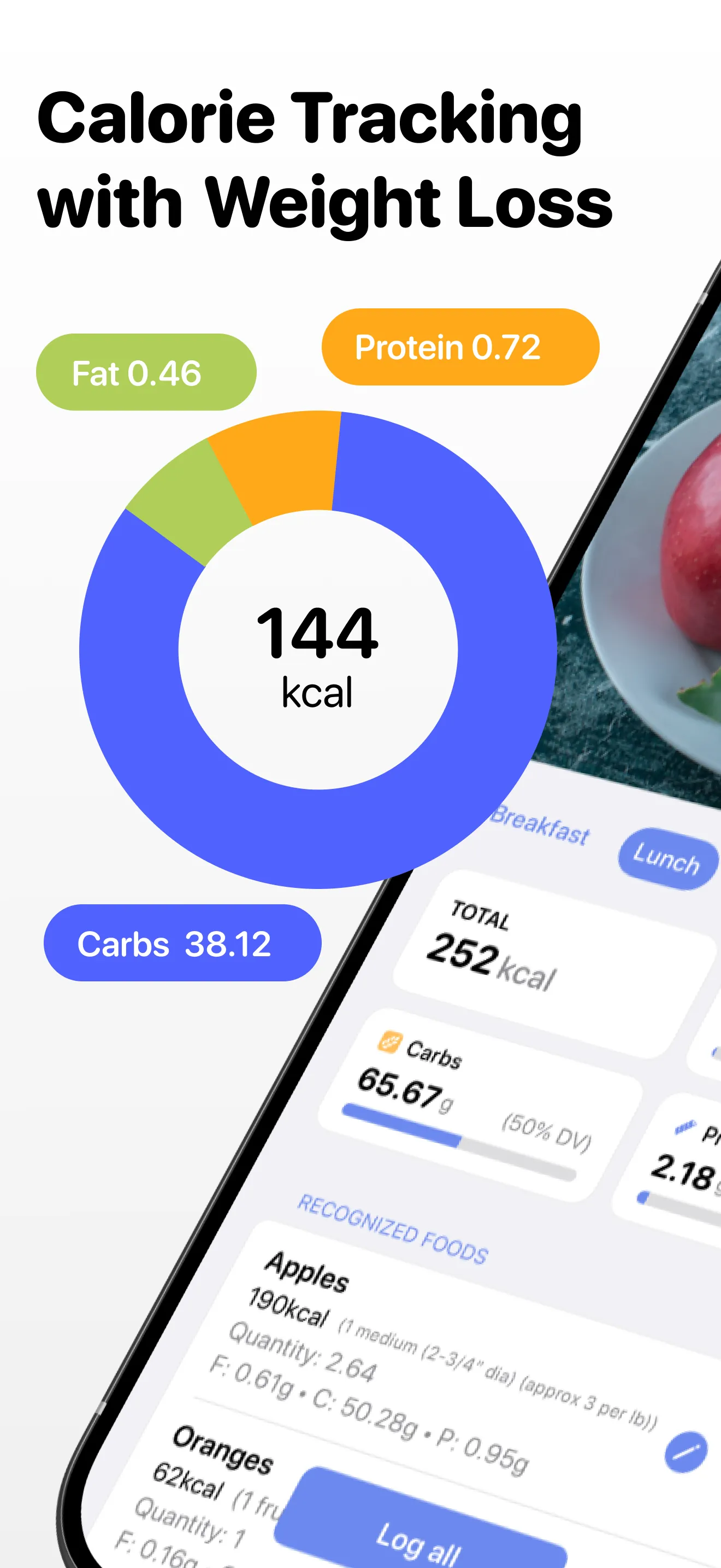 Calory Ai: Calorie Counter iphone screenshot 1
