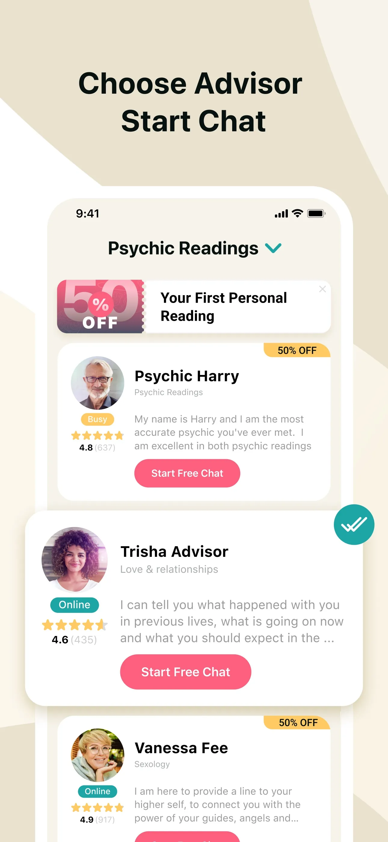 PsychicBook - Psychic Readings iphone screenshot 2