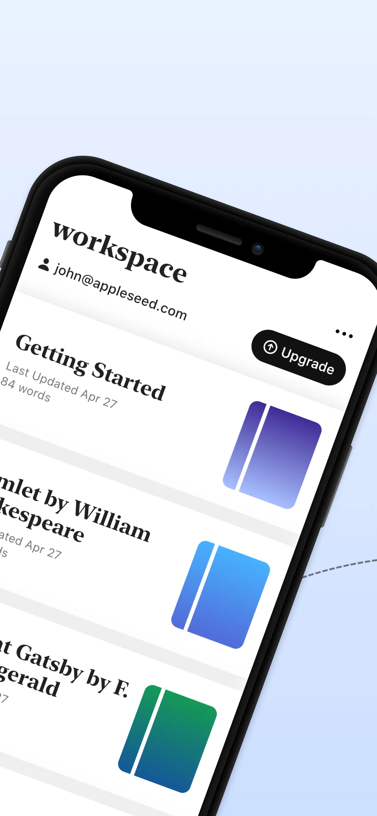 Writing Space: Books & Scripts iphone screenshot 2