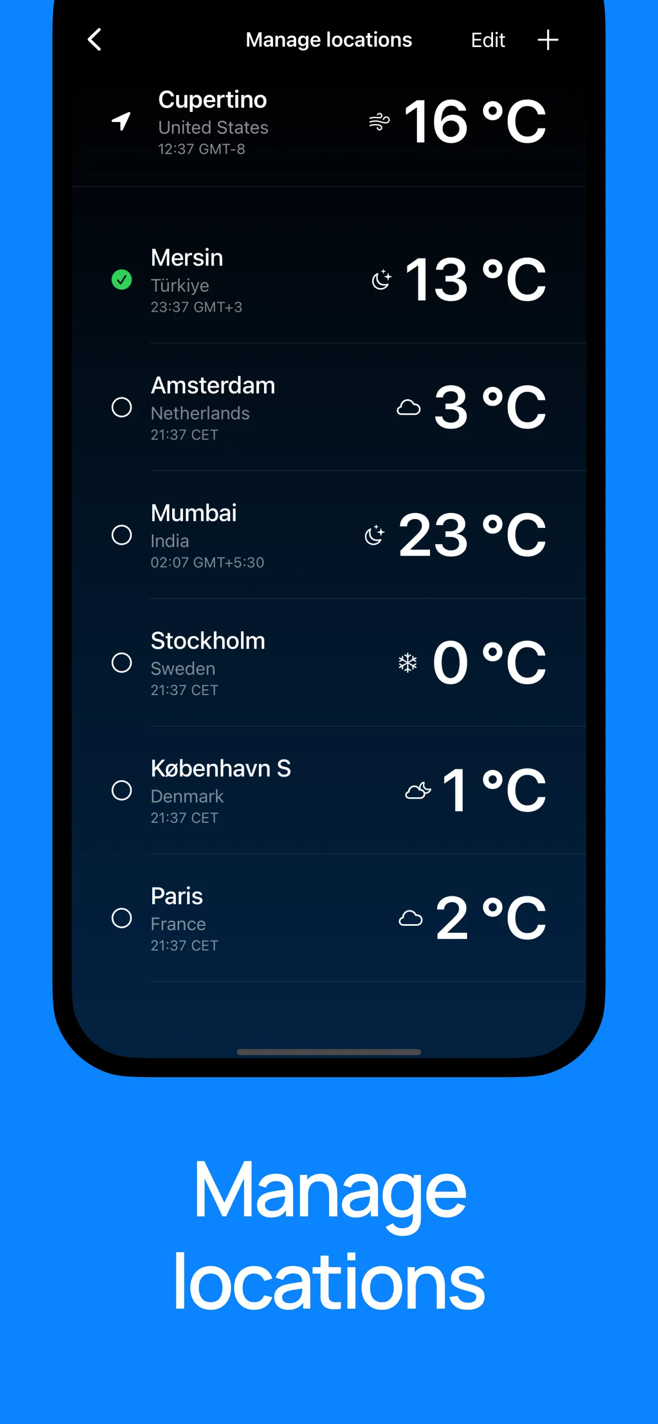 Forecasts - minimalist weather iphone screenshot 2