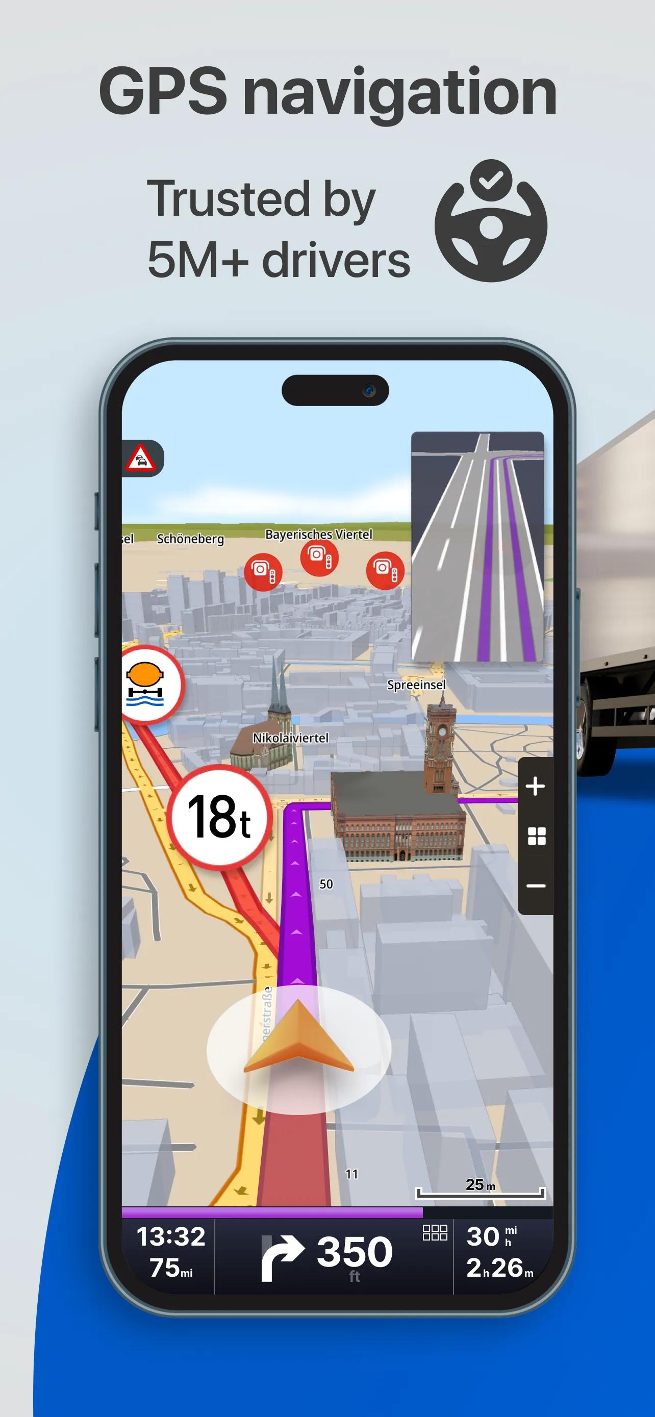 Sygic Truck & RV Navigation iphone screenshot 1