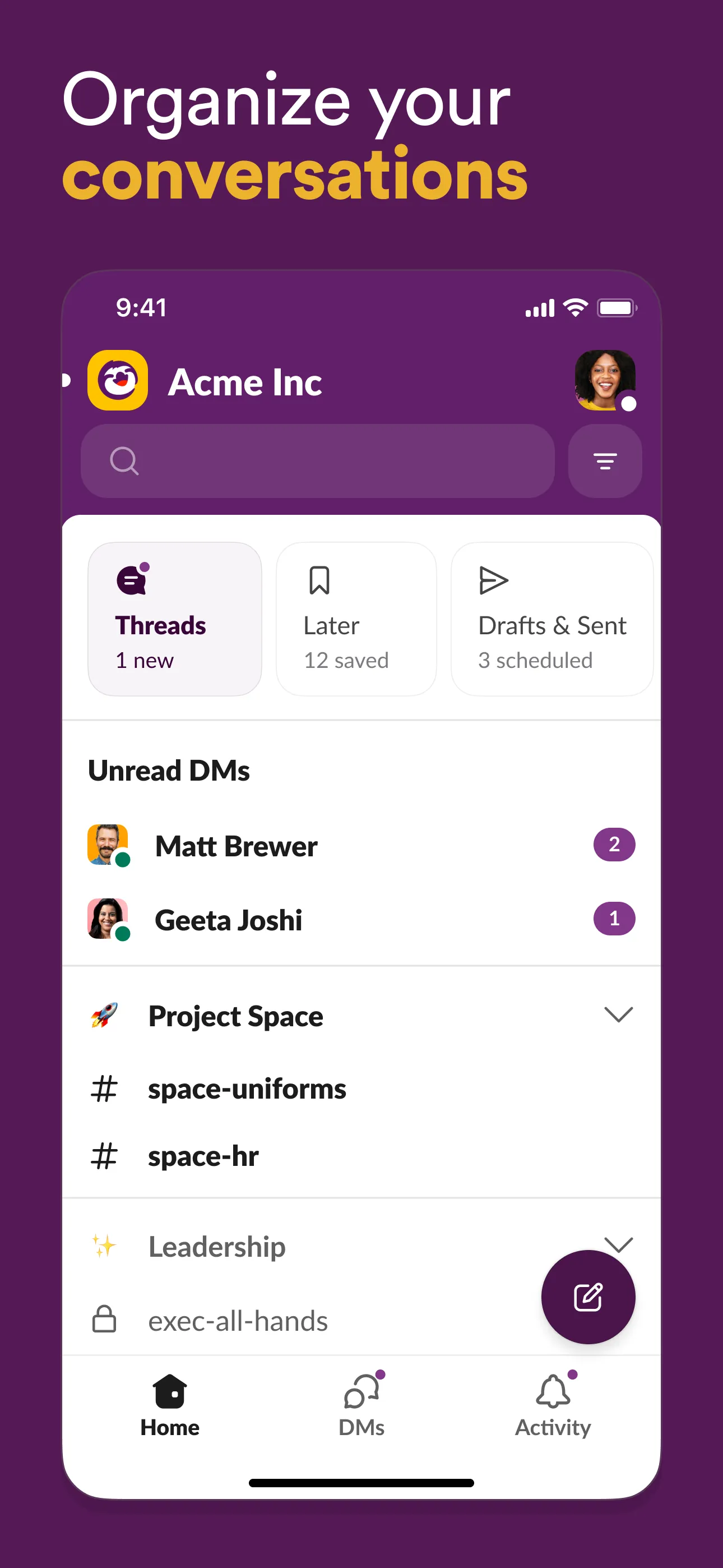 Slack iphone screenshot 2